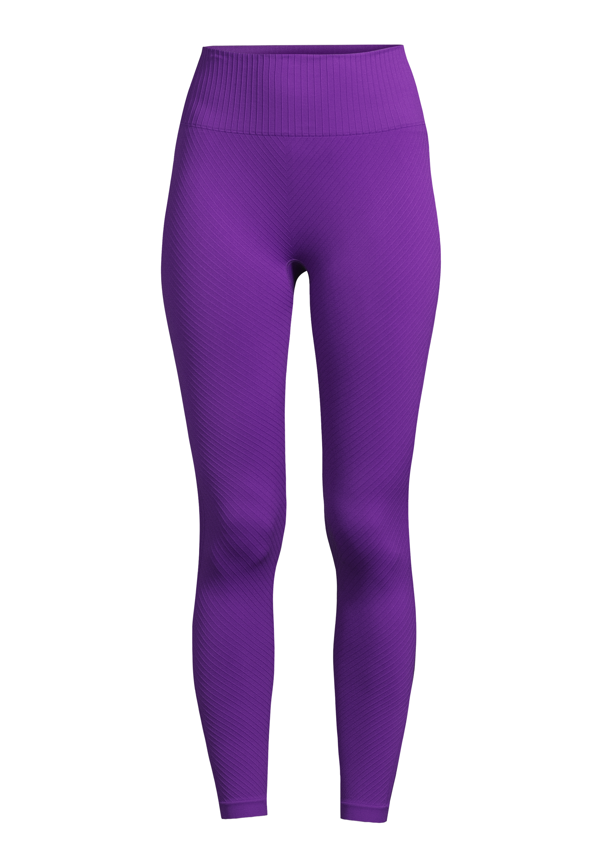 Seamless Graphical Rib High Waist Tights - Liberty Lilac