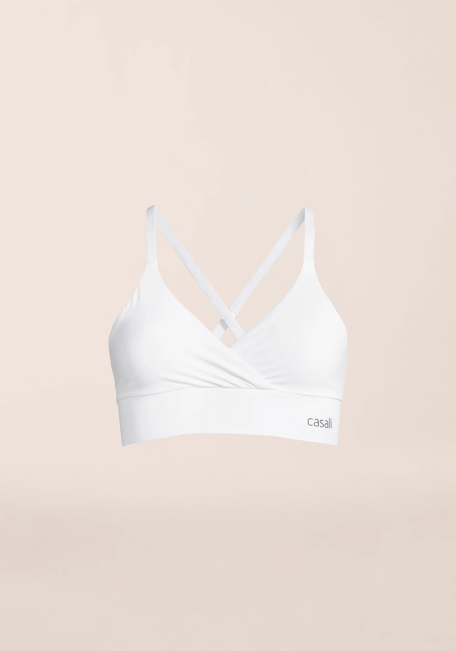 Wrap Sports Bra - White