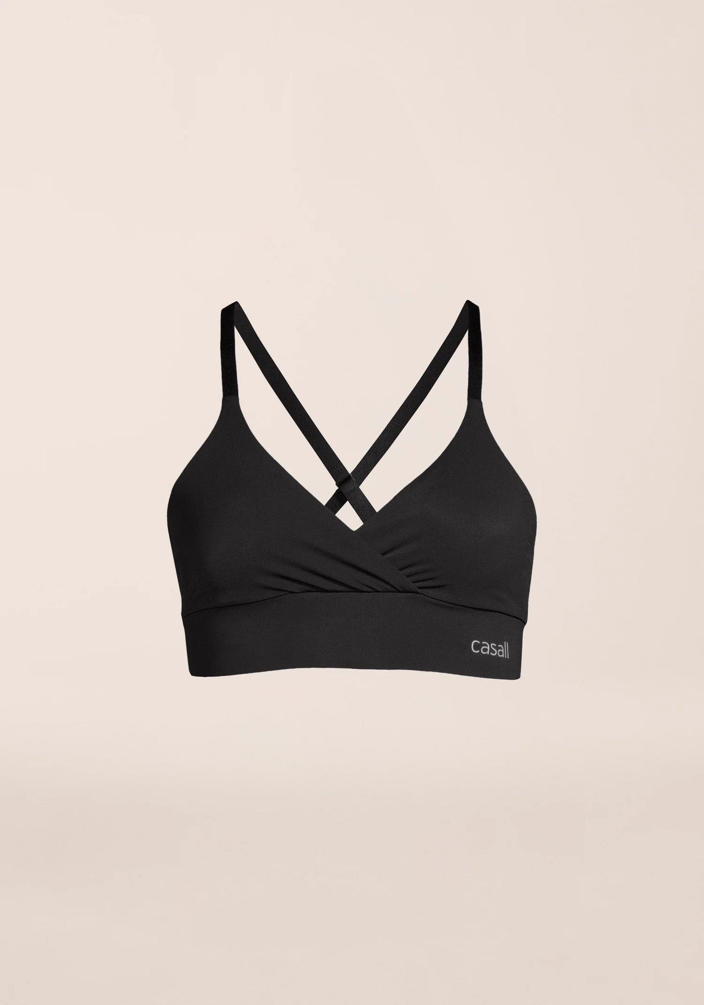 Wrap Sports Bra - Black