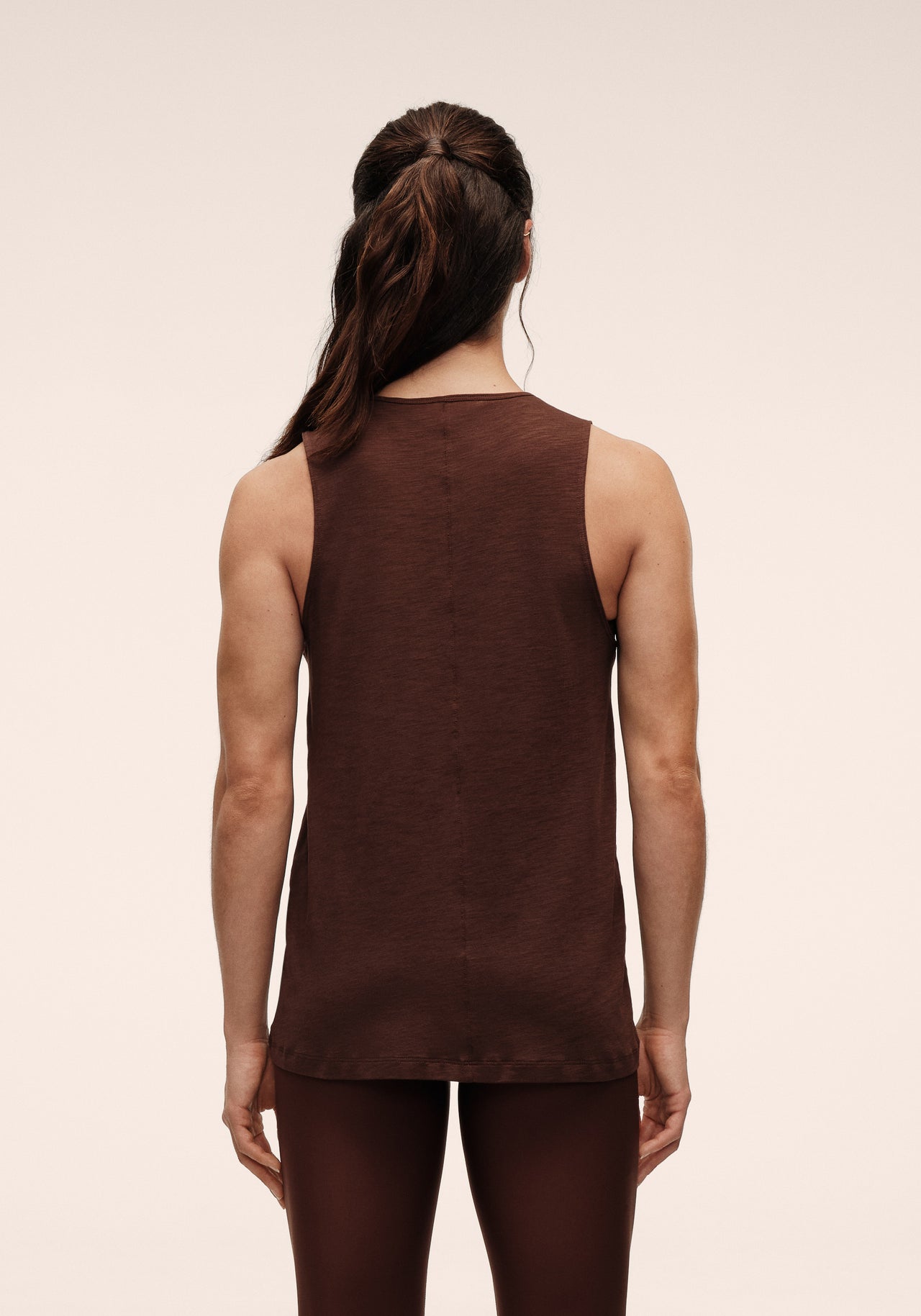 Soft Texture Tank - Dark Brown