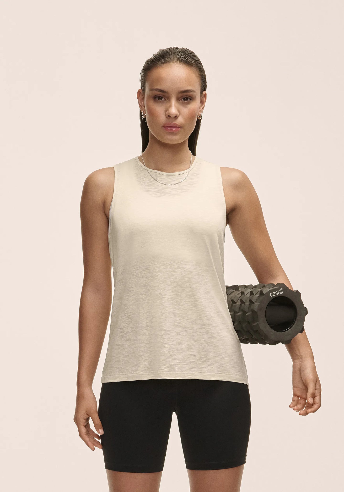 Soft Texture Tank - Ecru