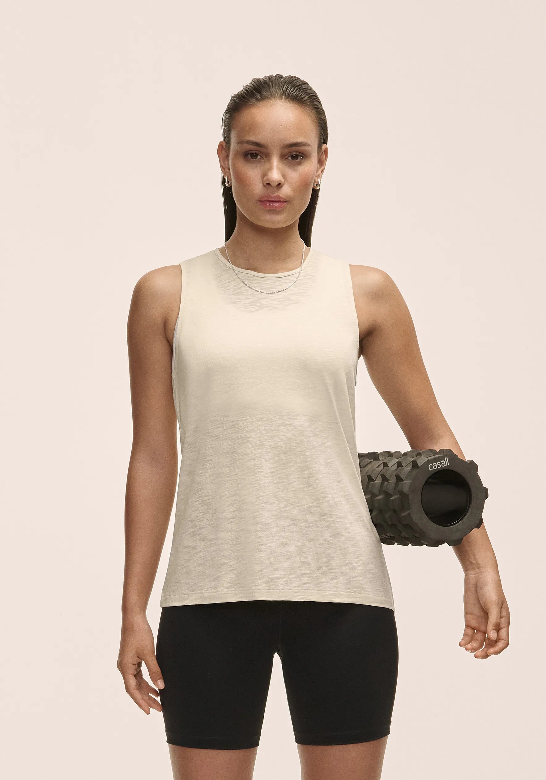 Soft Texture Tank - Ecru