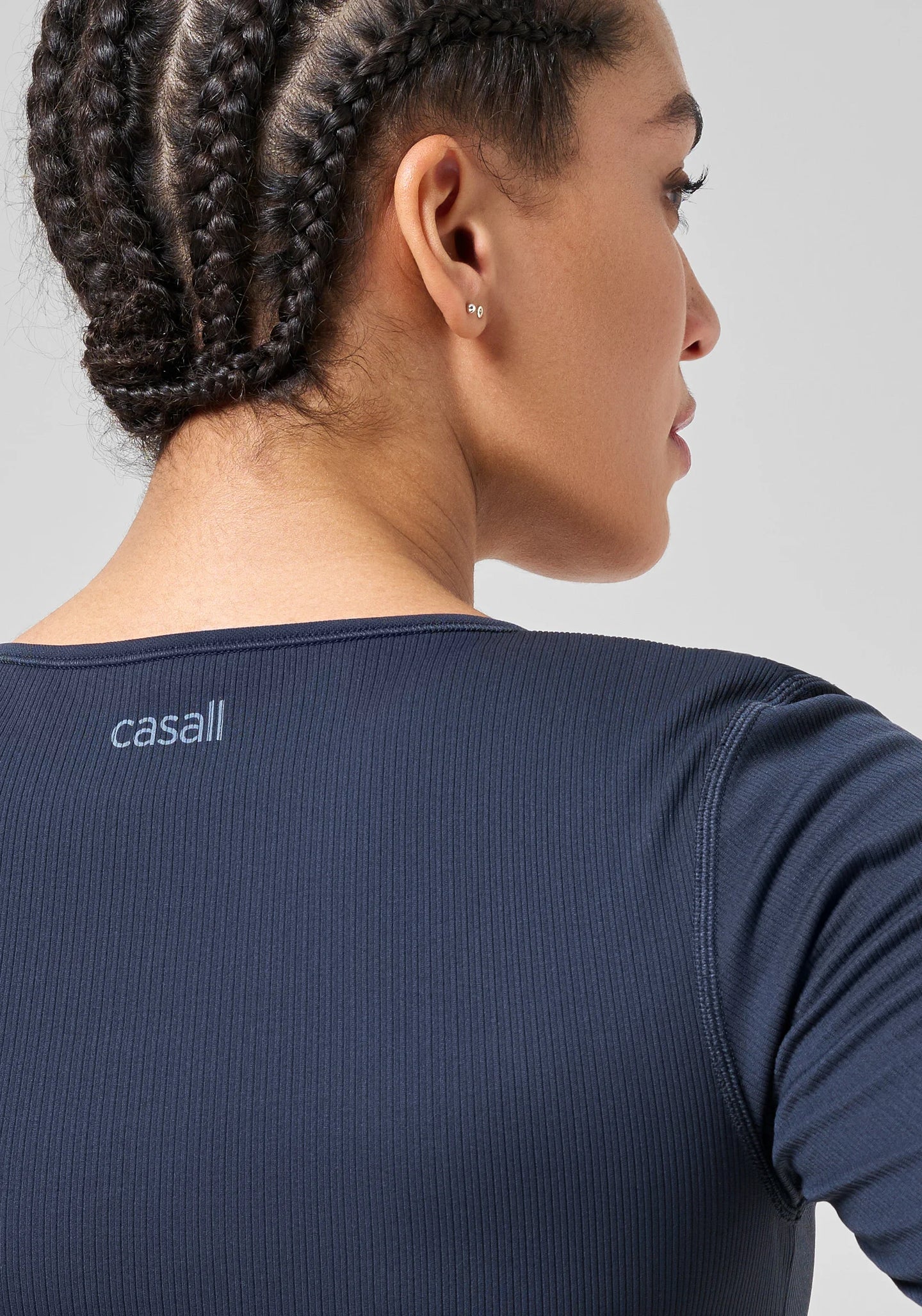 Seamless Rib Wrap Longsleeve - Core Blue