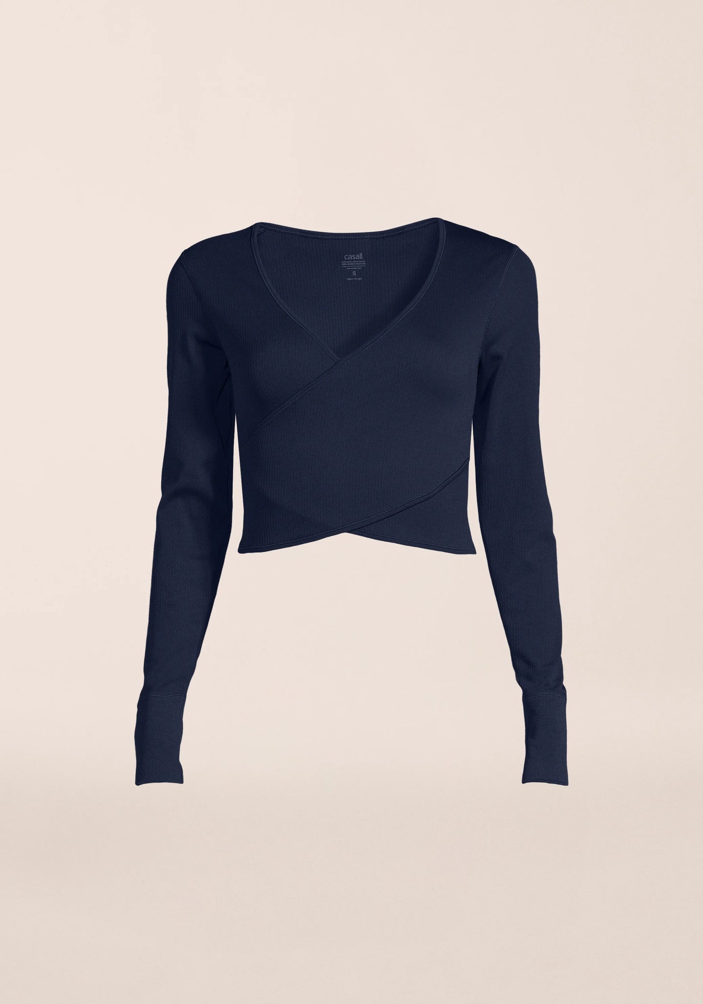 Seamless Rib Wrap Longsleeve - Core Blue