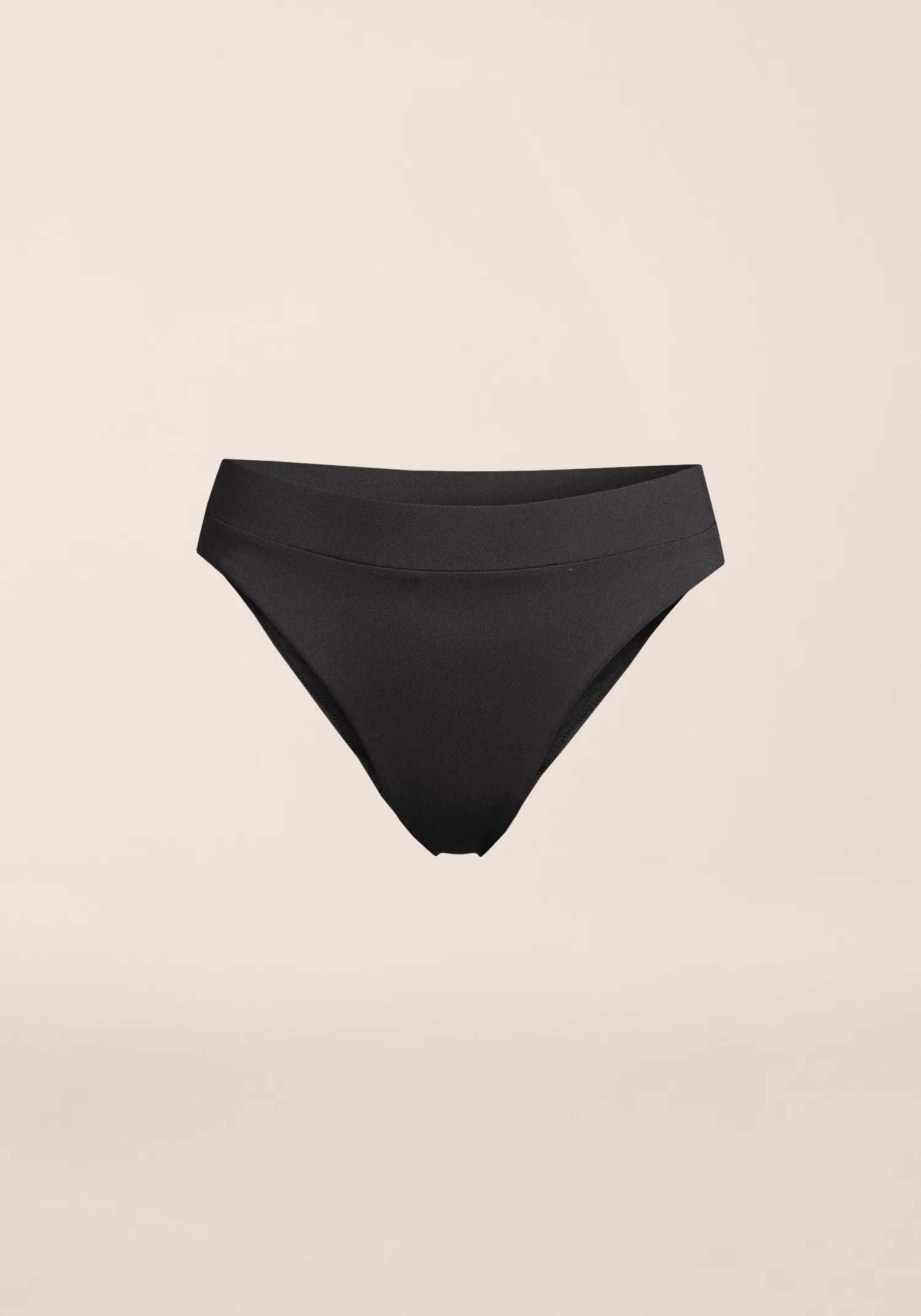 High Waist Bikini Brief - Black