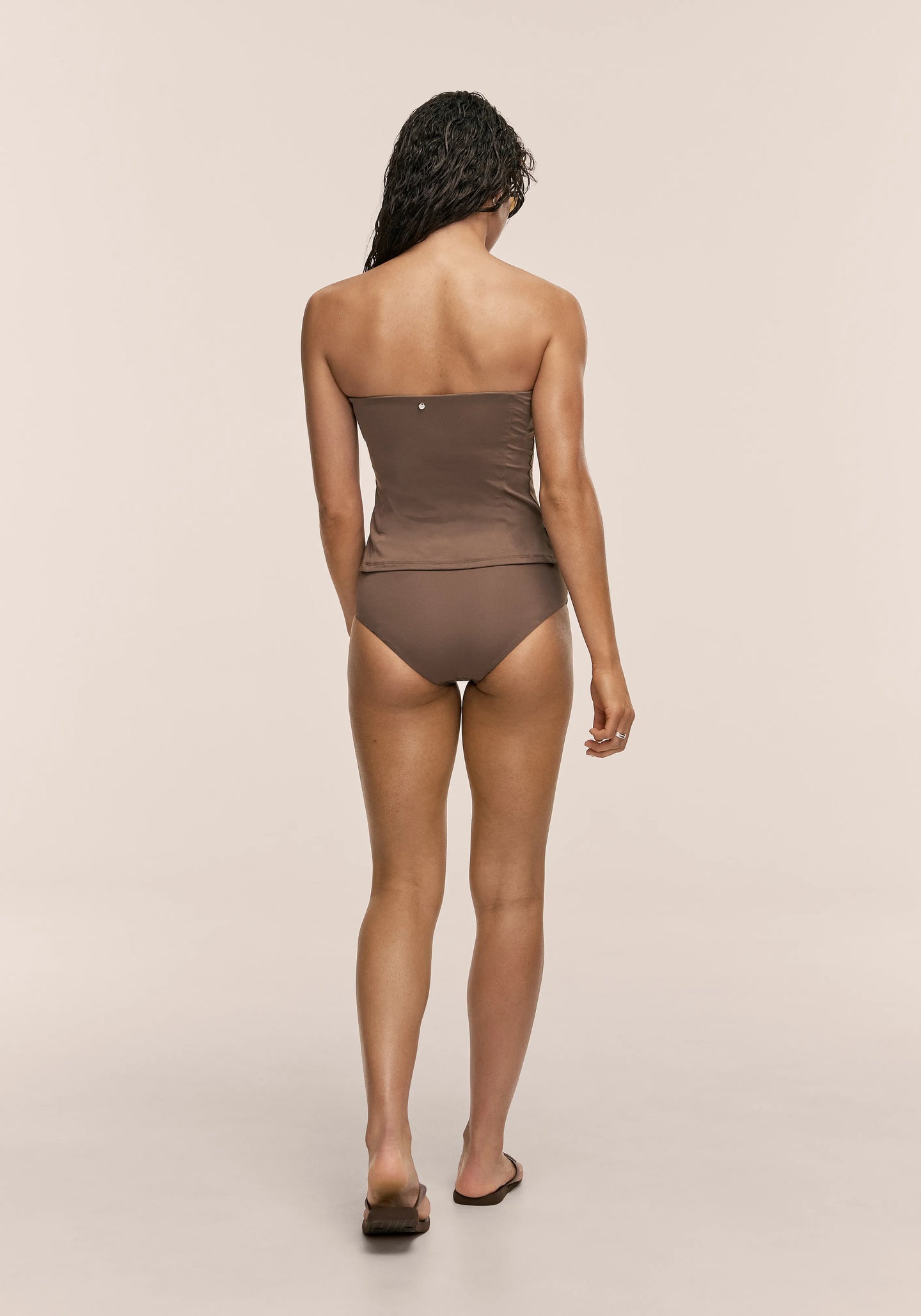 High Waist Bikini Hipster - Warm Khaki