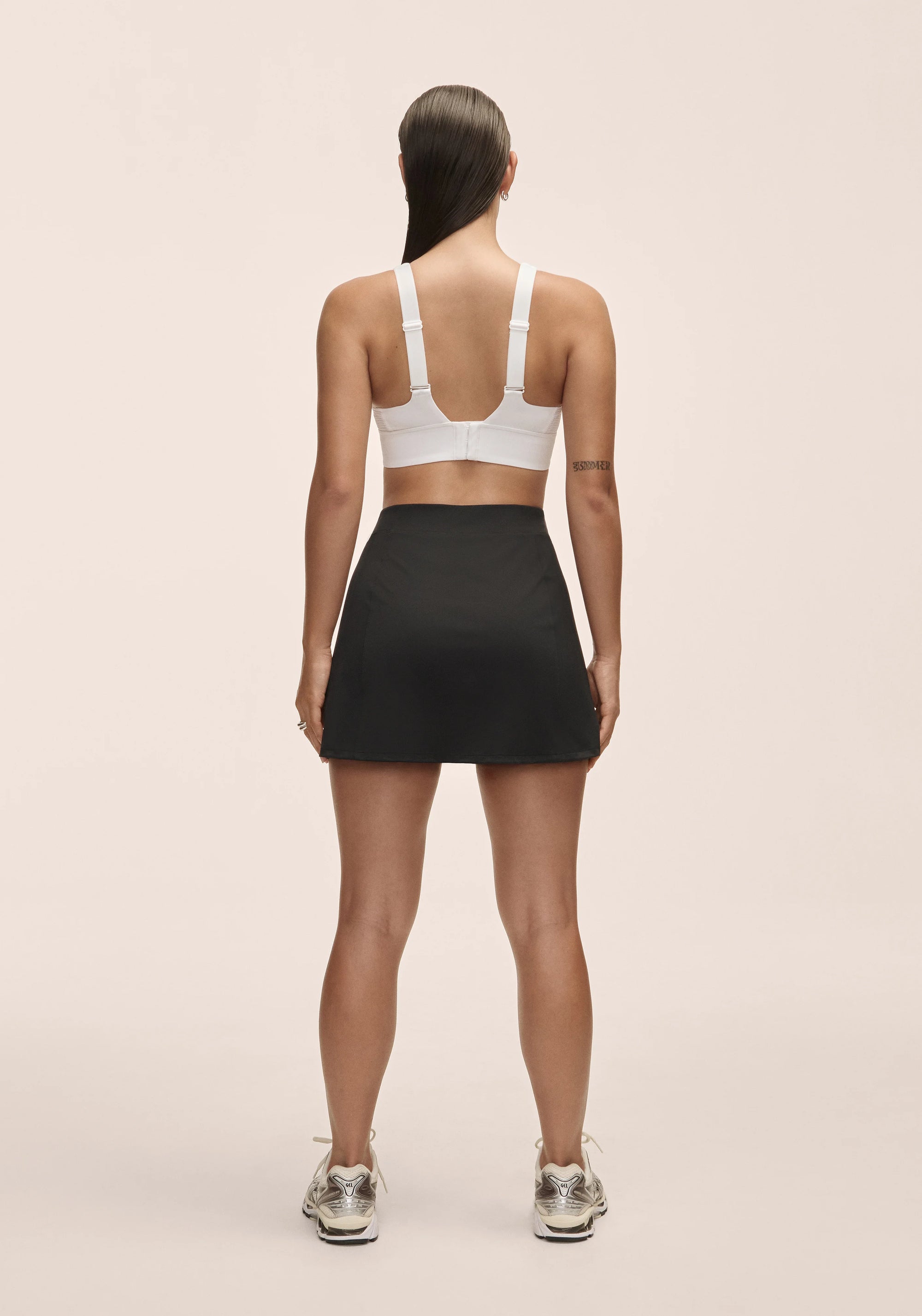 Court Slit Skirt - Black