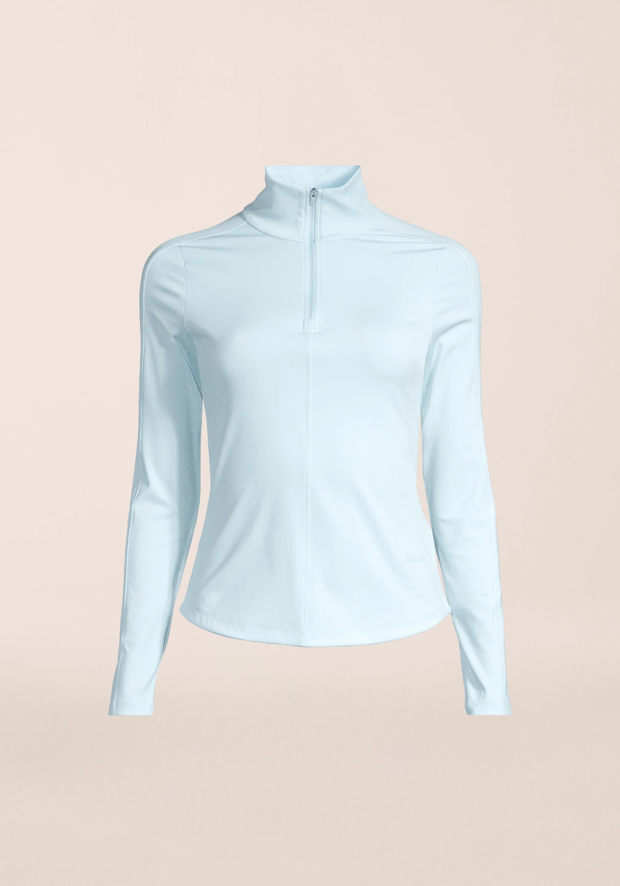 Serene Half Zip Long Sleeve - Aqua Glow
