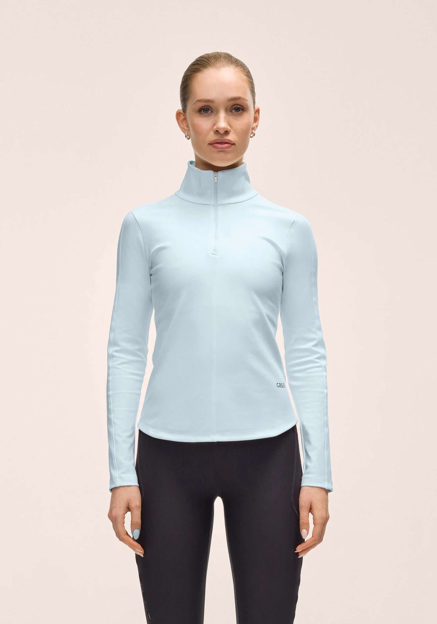 Serene Half Zip Long Sleeve - Aqua Glow
