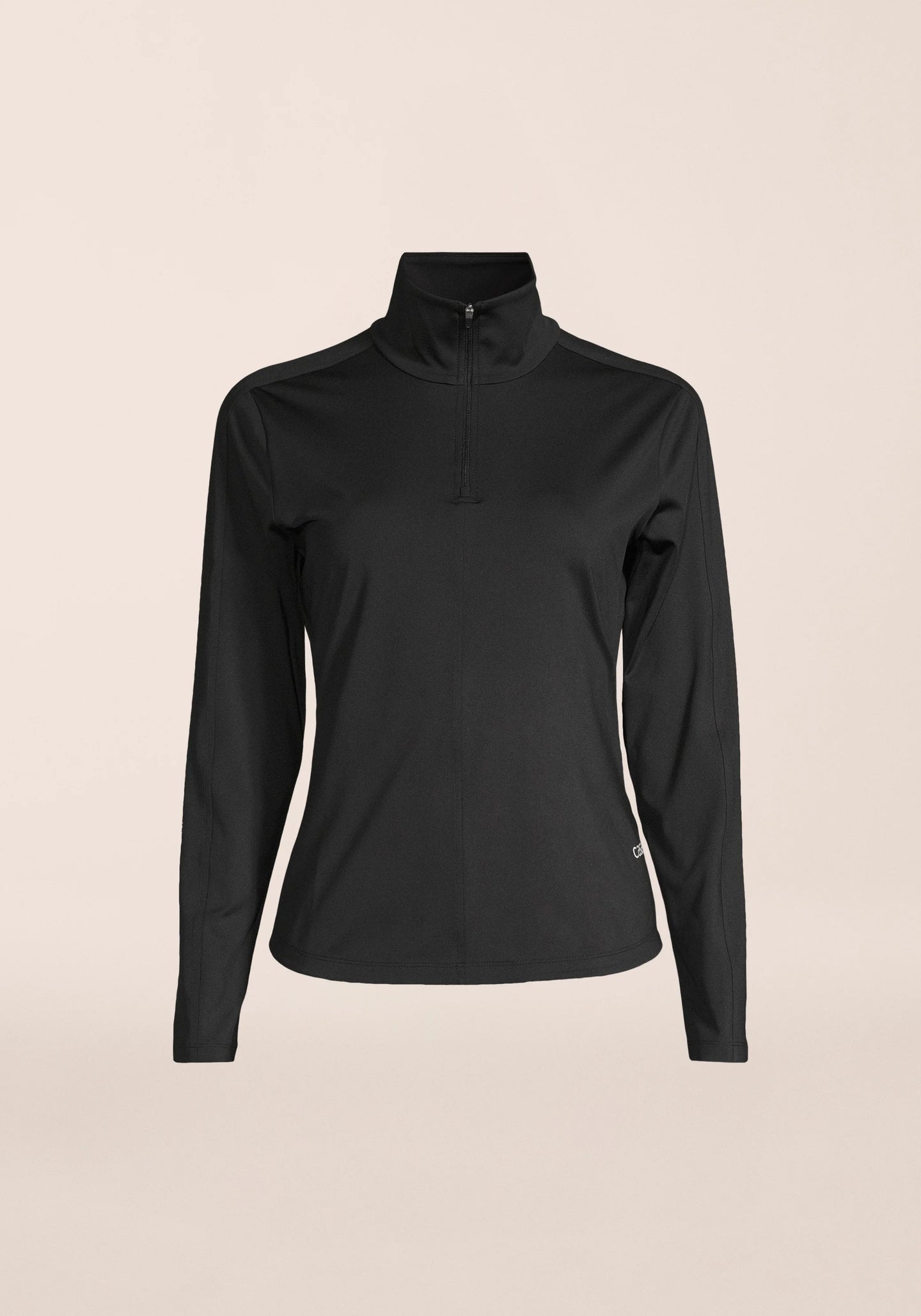 Serene Half Zip Long Sleeve - Black