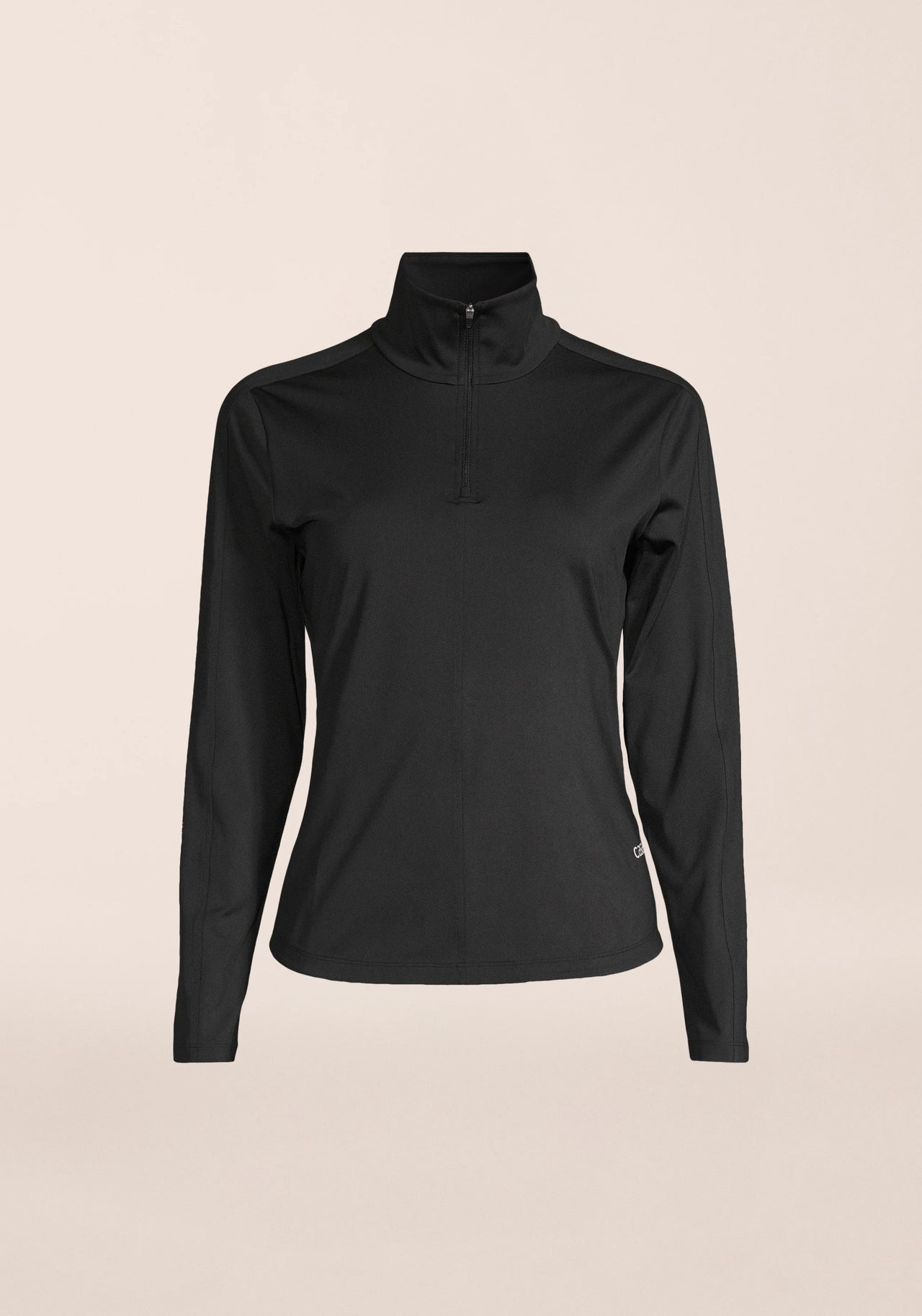 Serene Half Zip Long Sleeve - Black