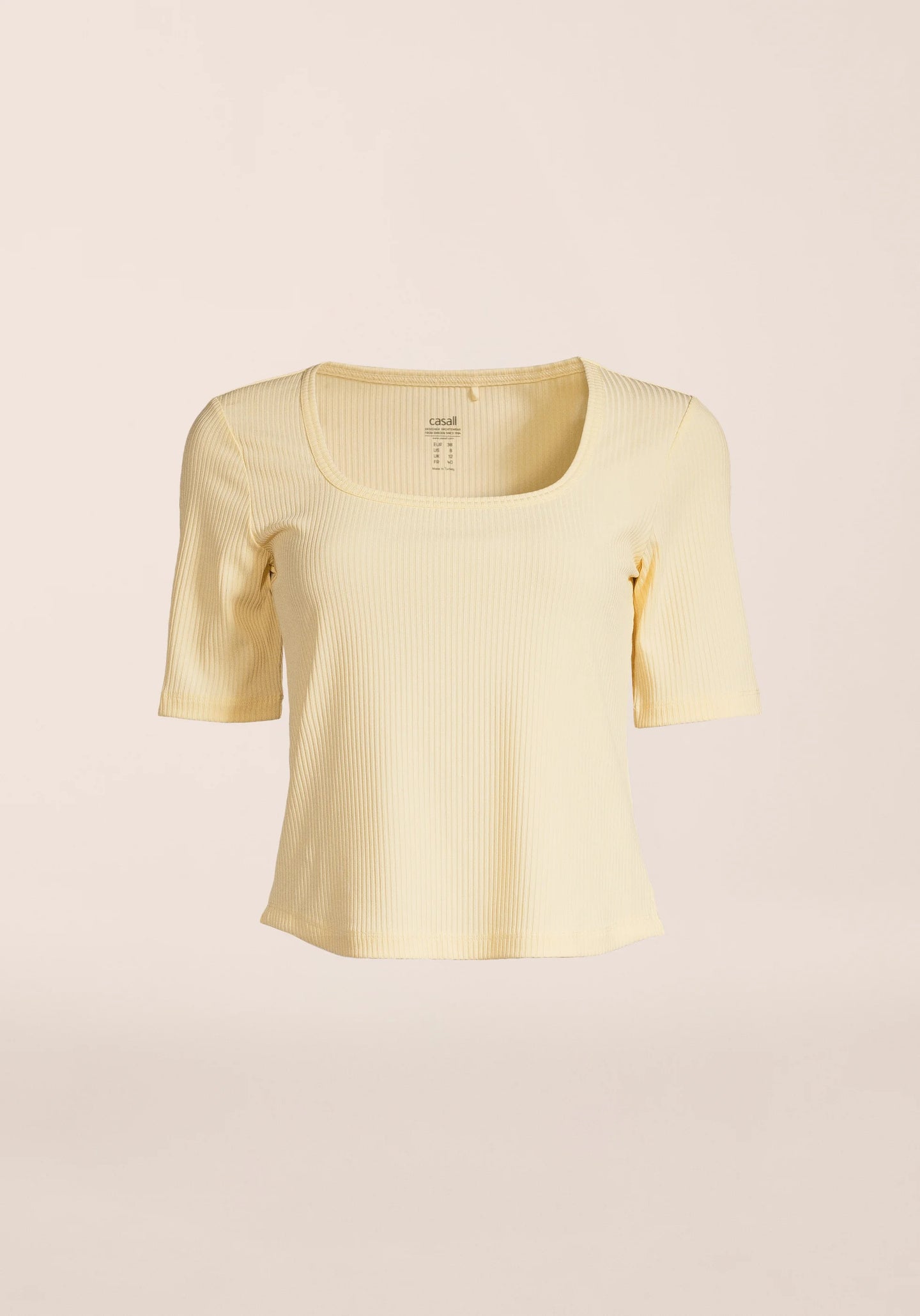 Scoop Rib Tee - Milky Vanilla