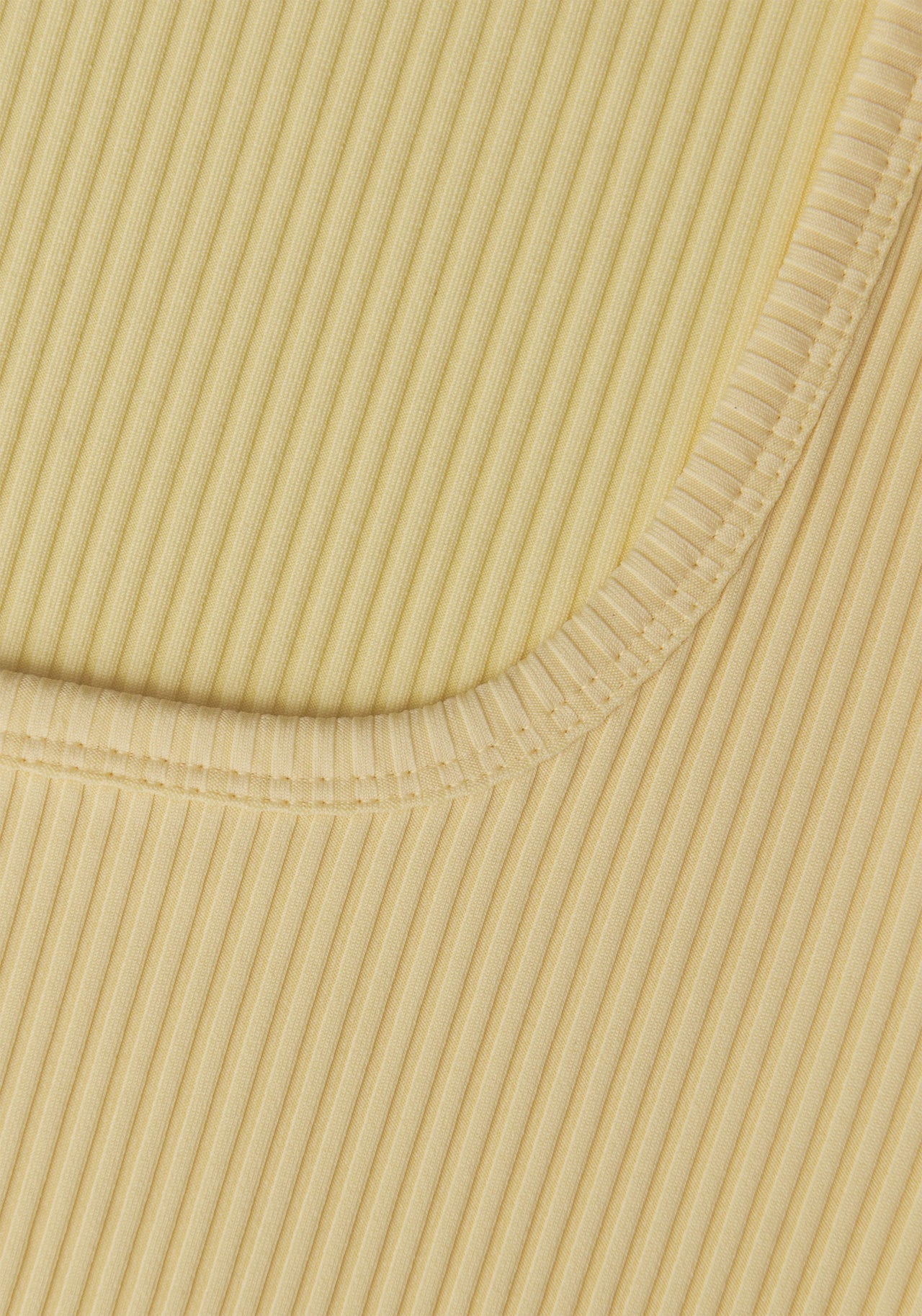 Scoop Rib Tee - Yellow Steam