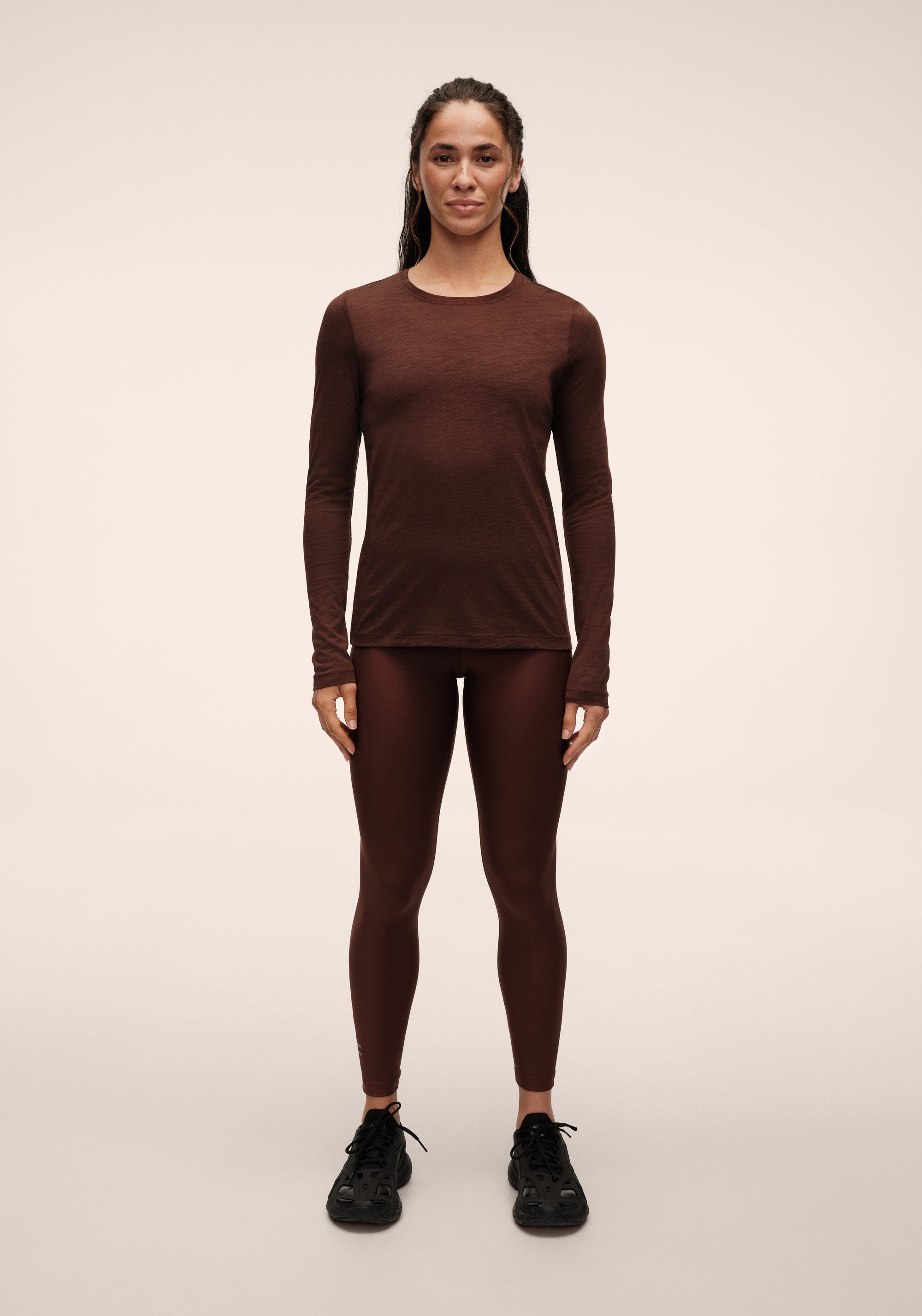 Soft Texture Long Sleeve - Dark Brown