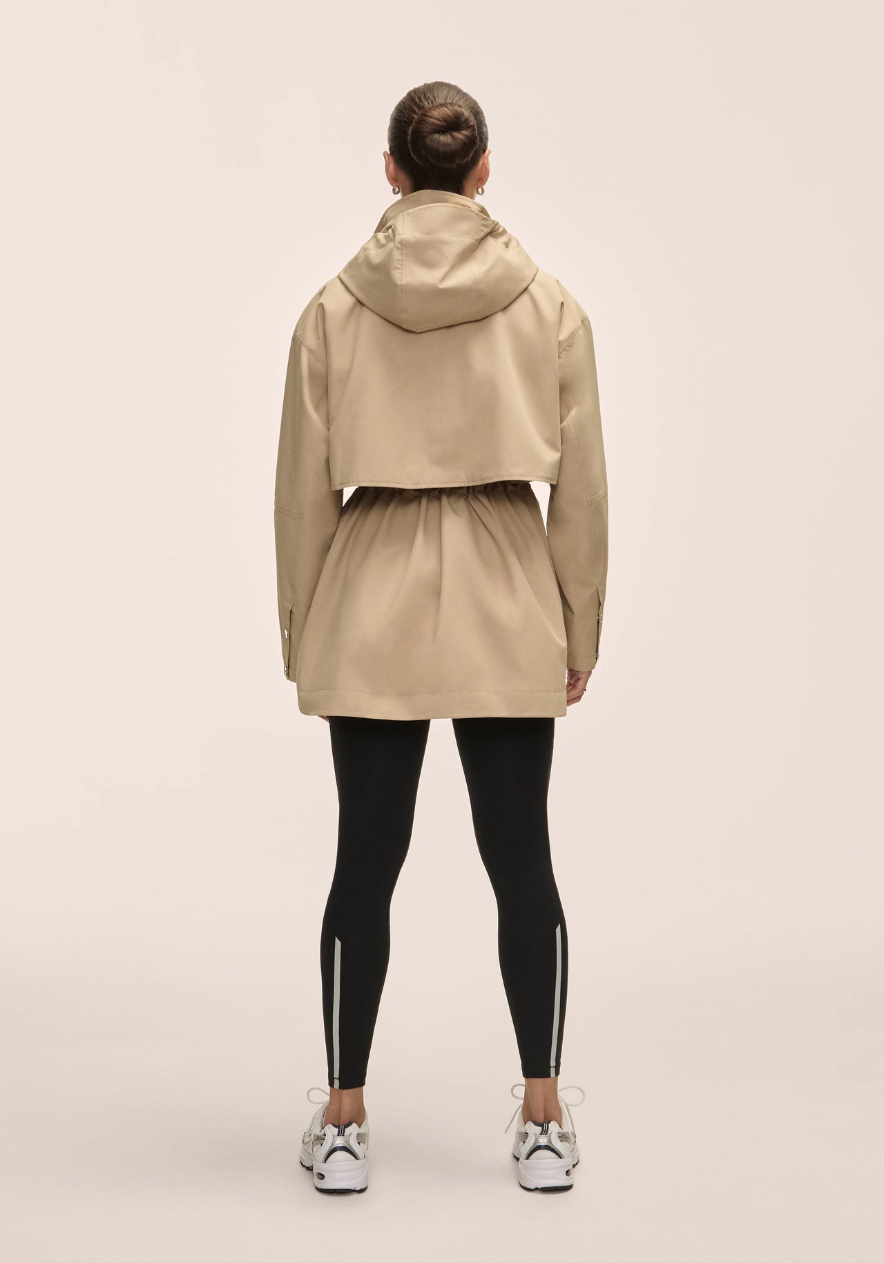 Scandi Trench Rain Coat - Sand Beige