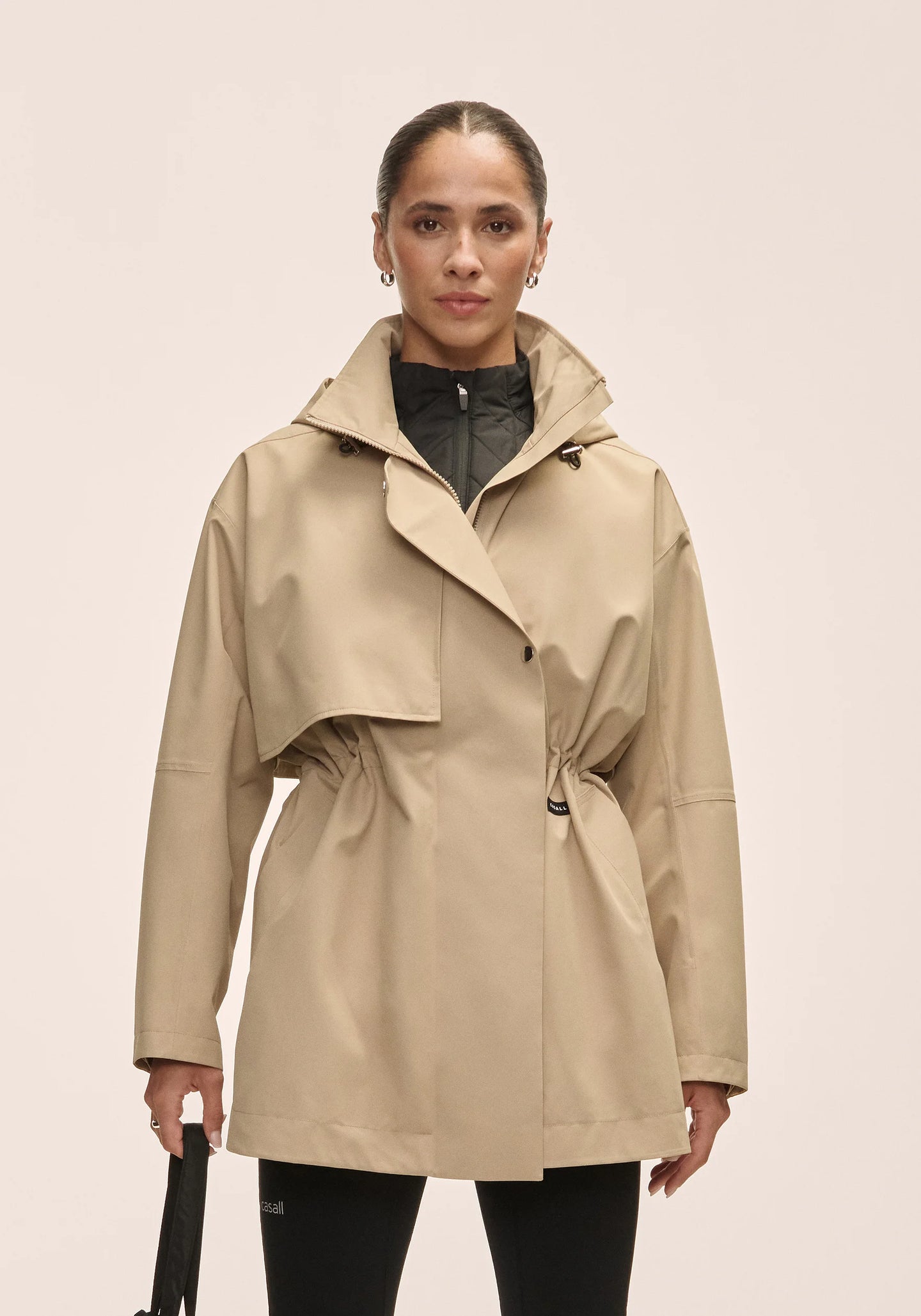 Scandi Trench Rain Coat - Sand Beige