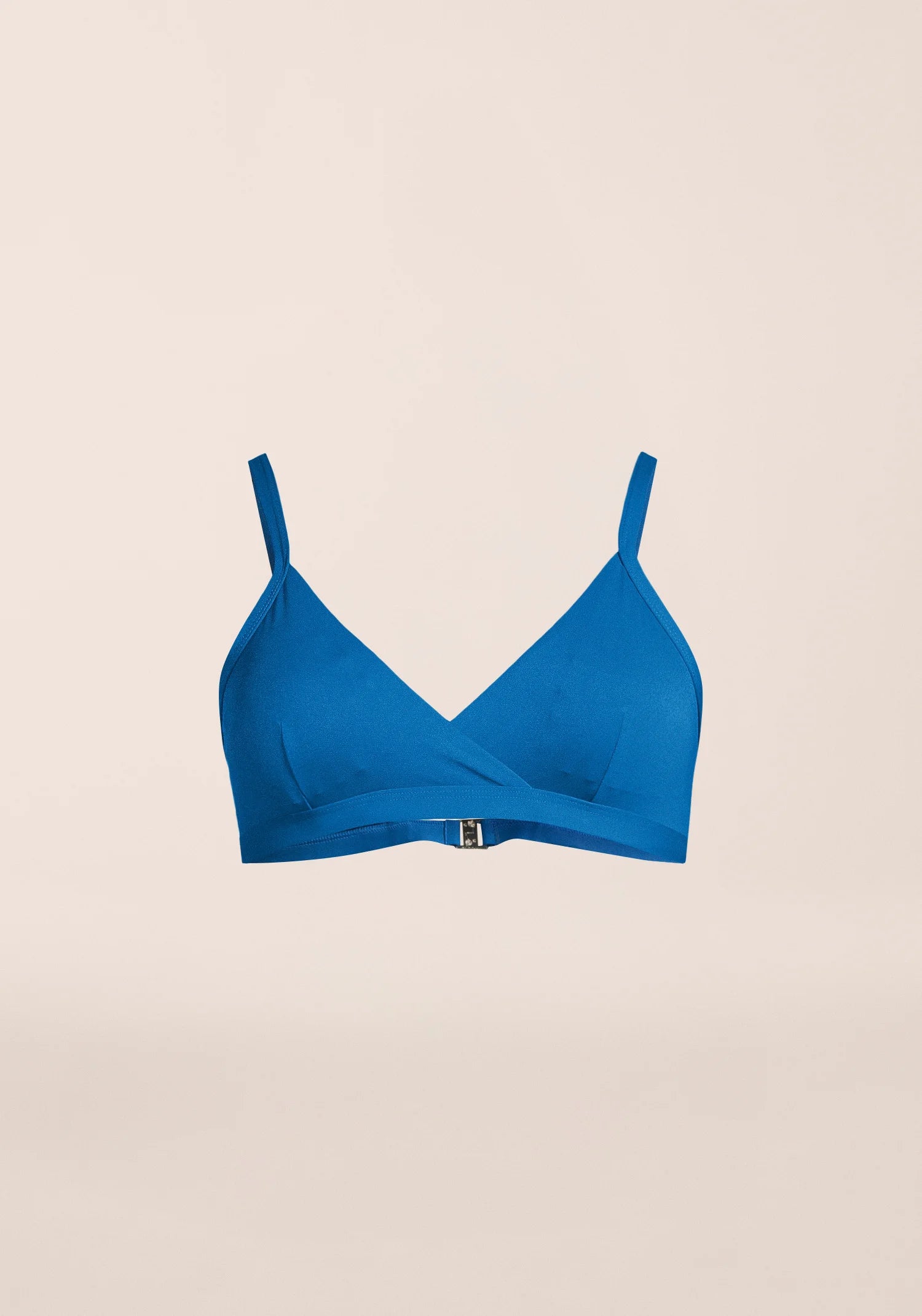 Overlap Bikini Top - Blue Teal
