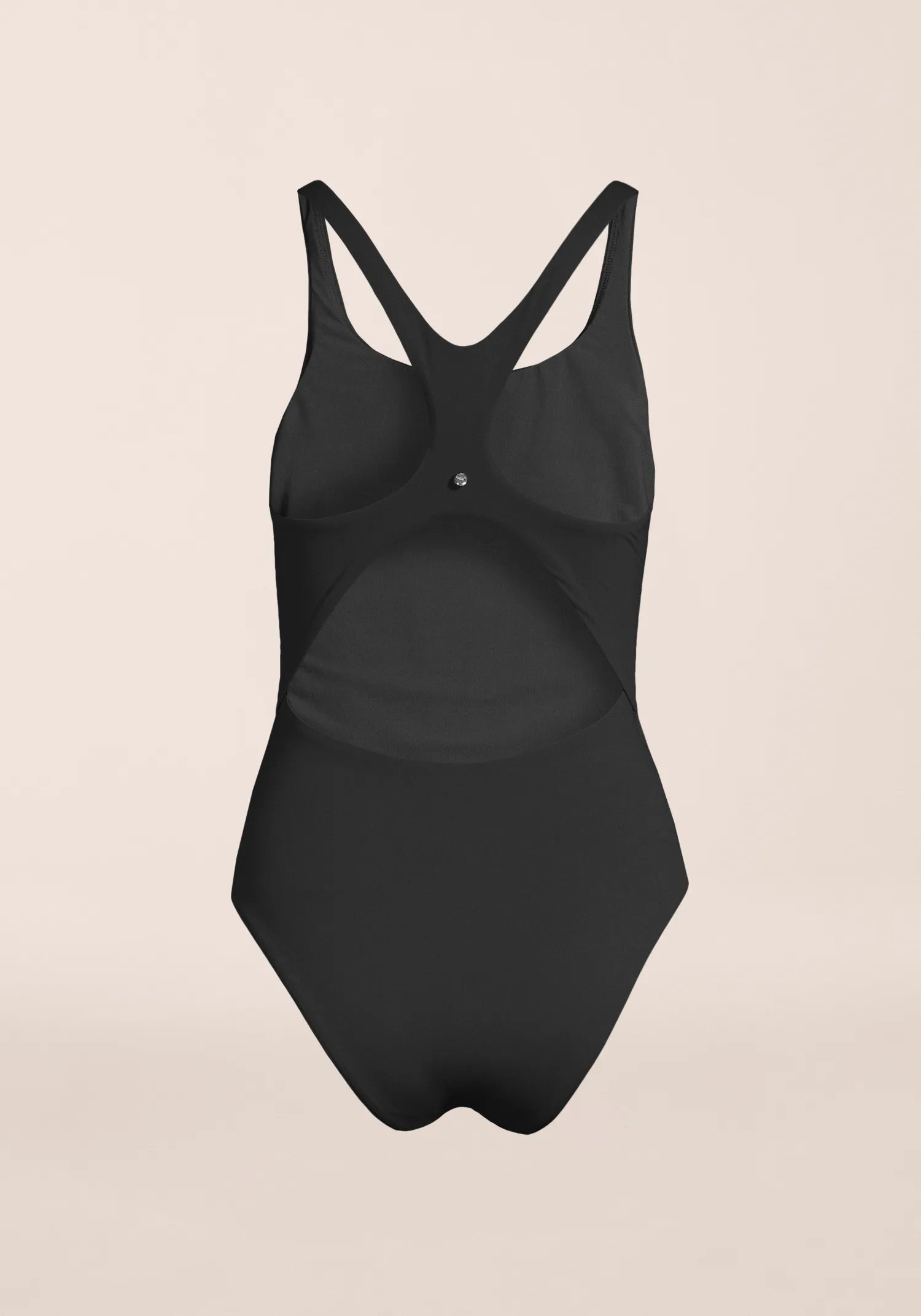 Deep Racerback Swimsuit - Black