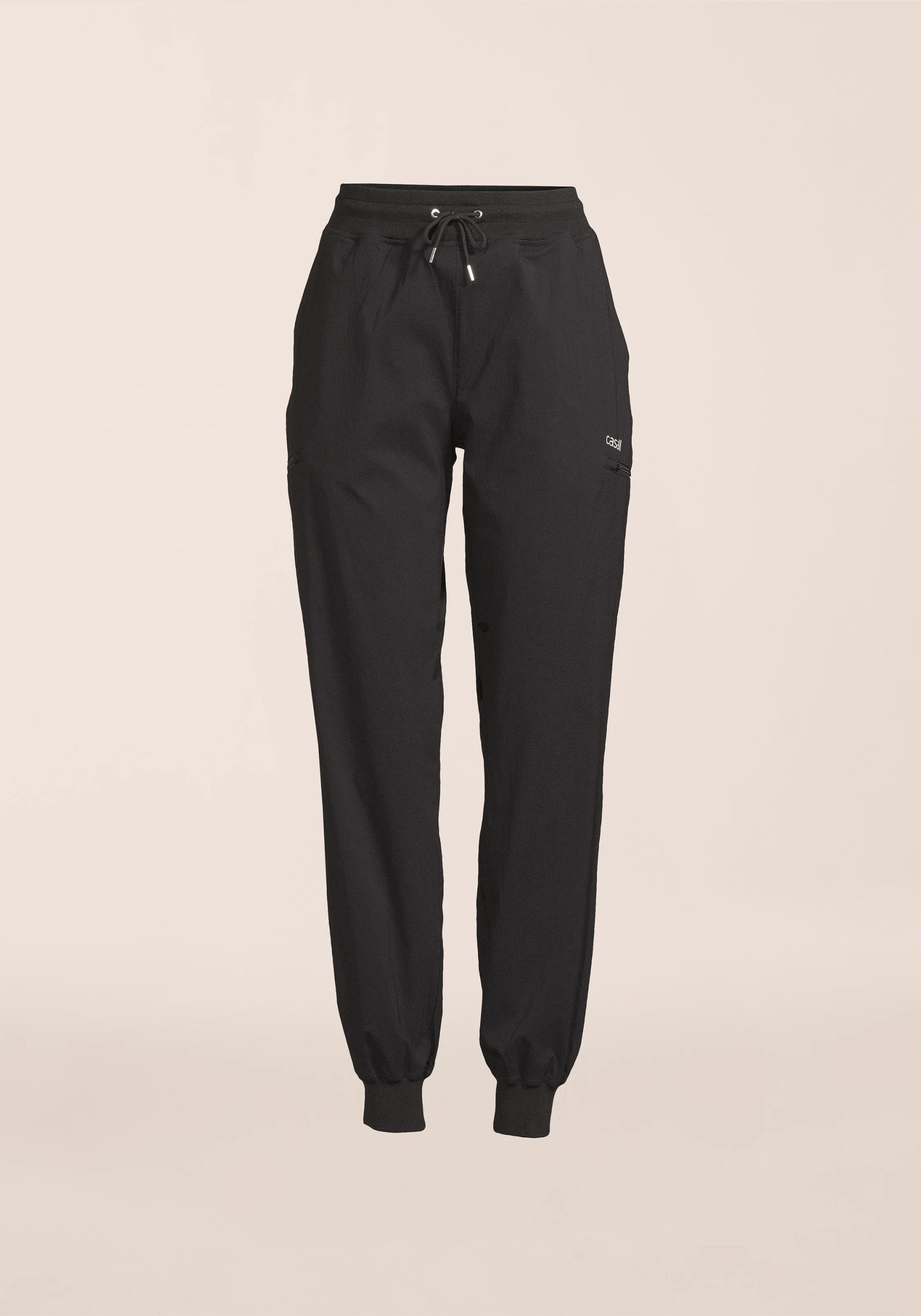 Step Woven Pants - Black