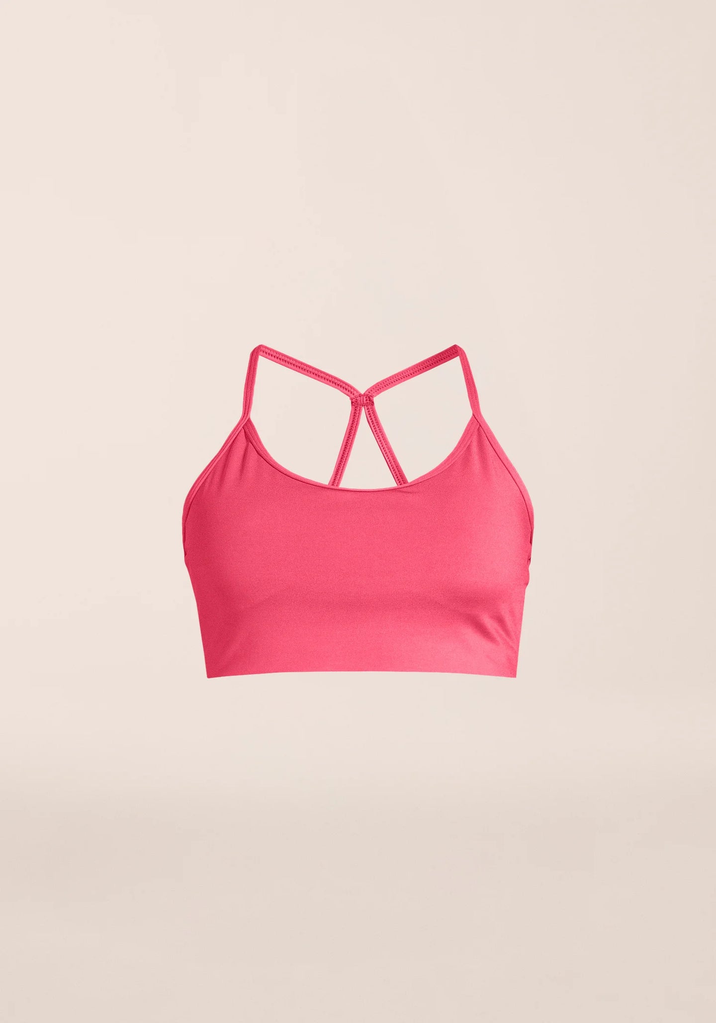 Sleek Strappy Sports Bra - Ruby Blush