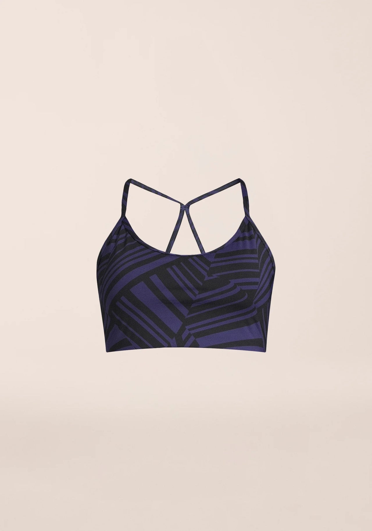 Sleek Strappy Sports Bra - Vivid Purple