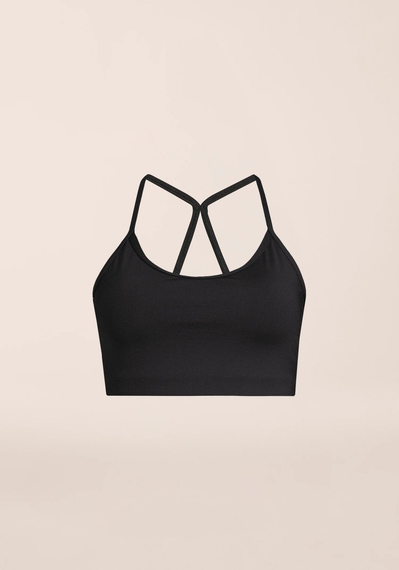 Sleek Strappy Sports Bra - Black