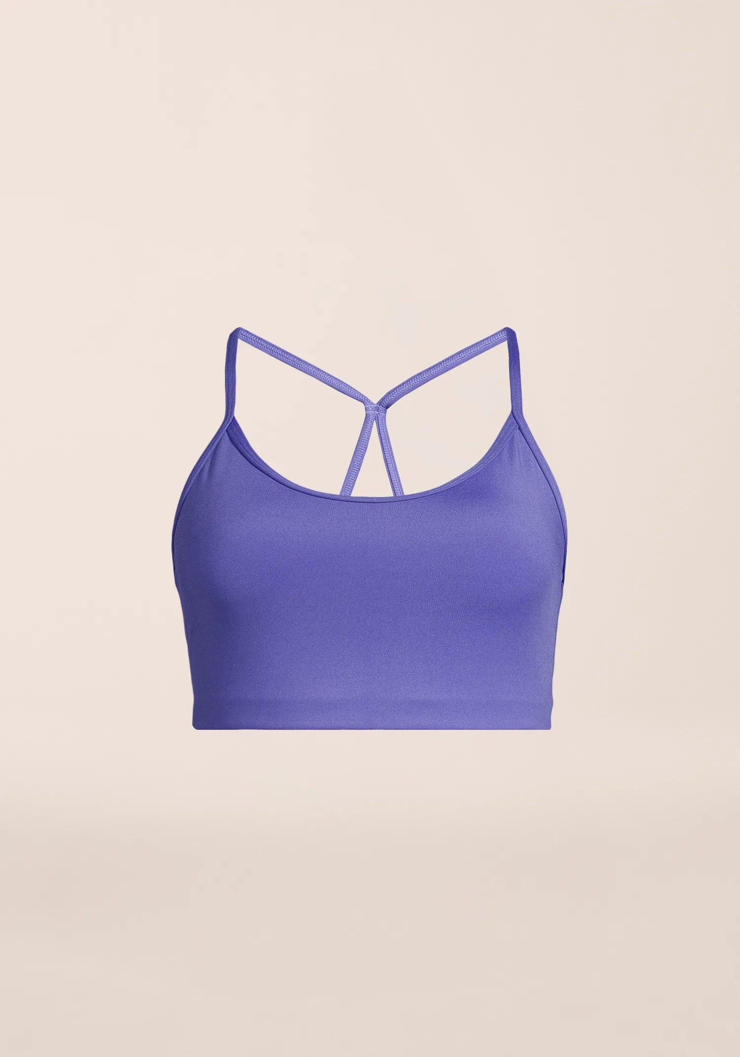 Sleek Strappy Sports Bra - Violet Pulse