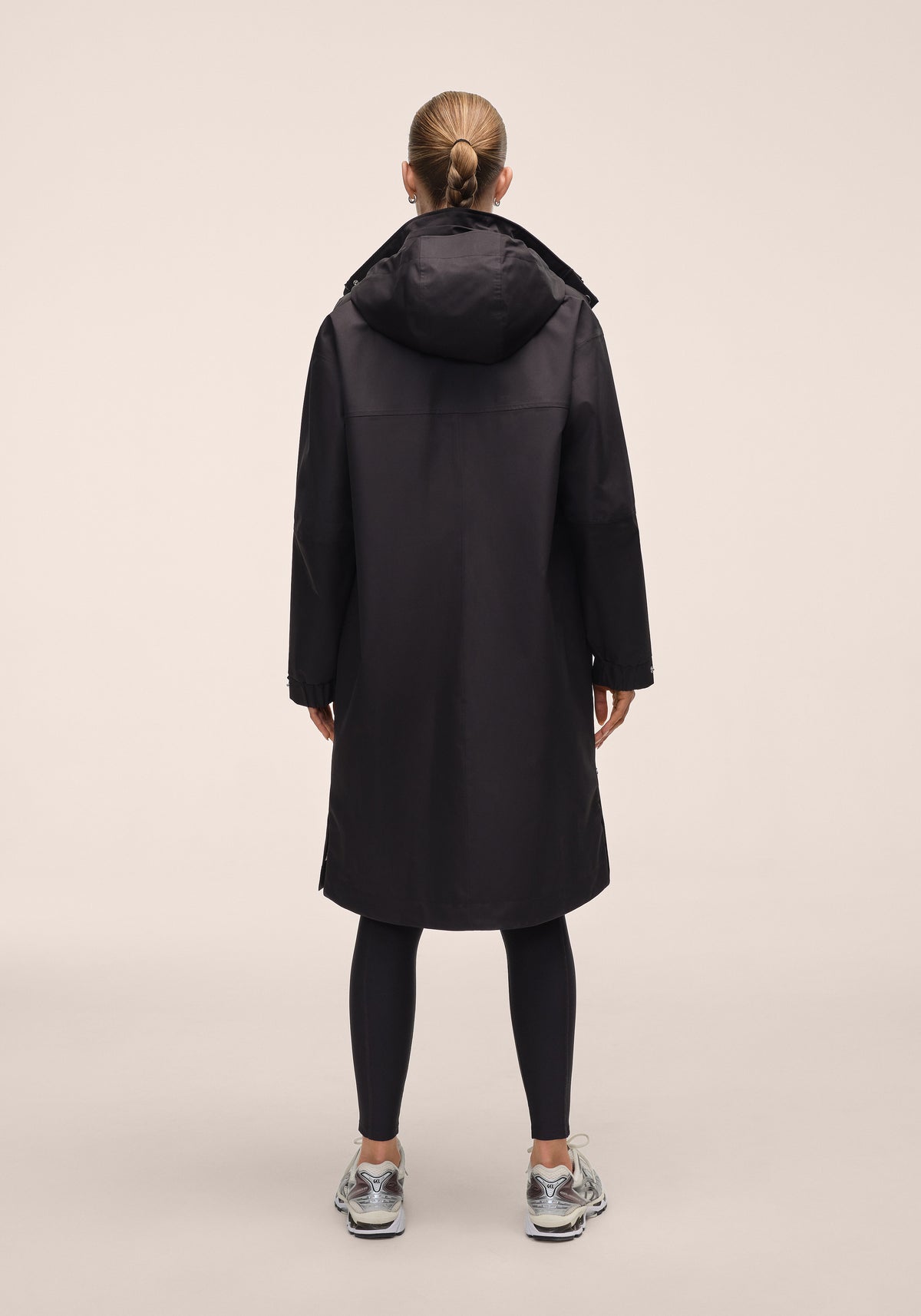 Light Padded Rain Parka - Black