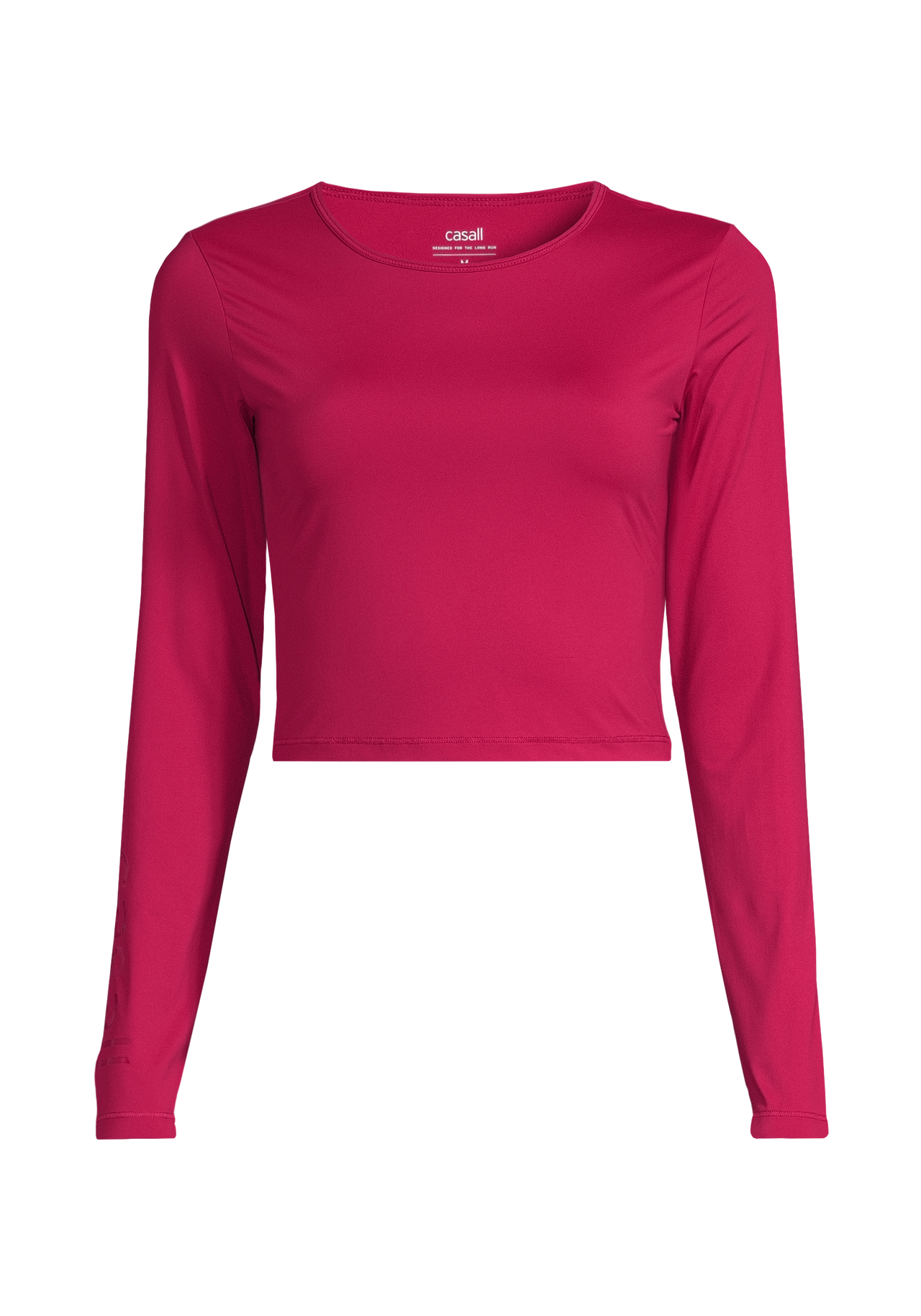 Graphic Crop Long Sleeve - Punch Pink