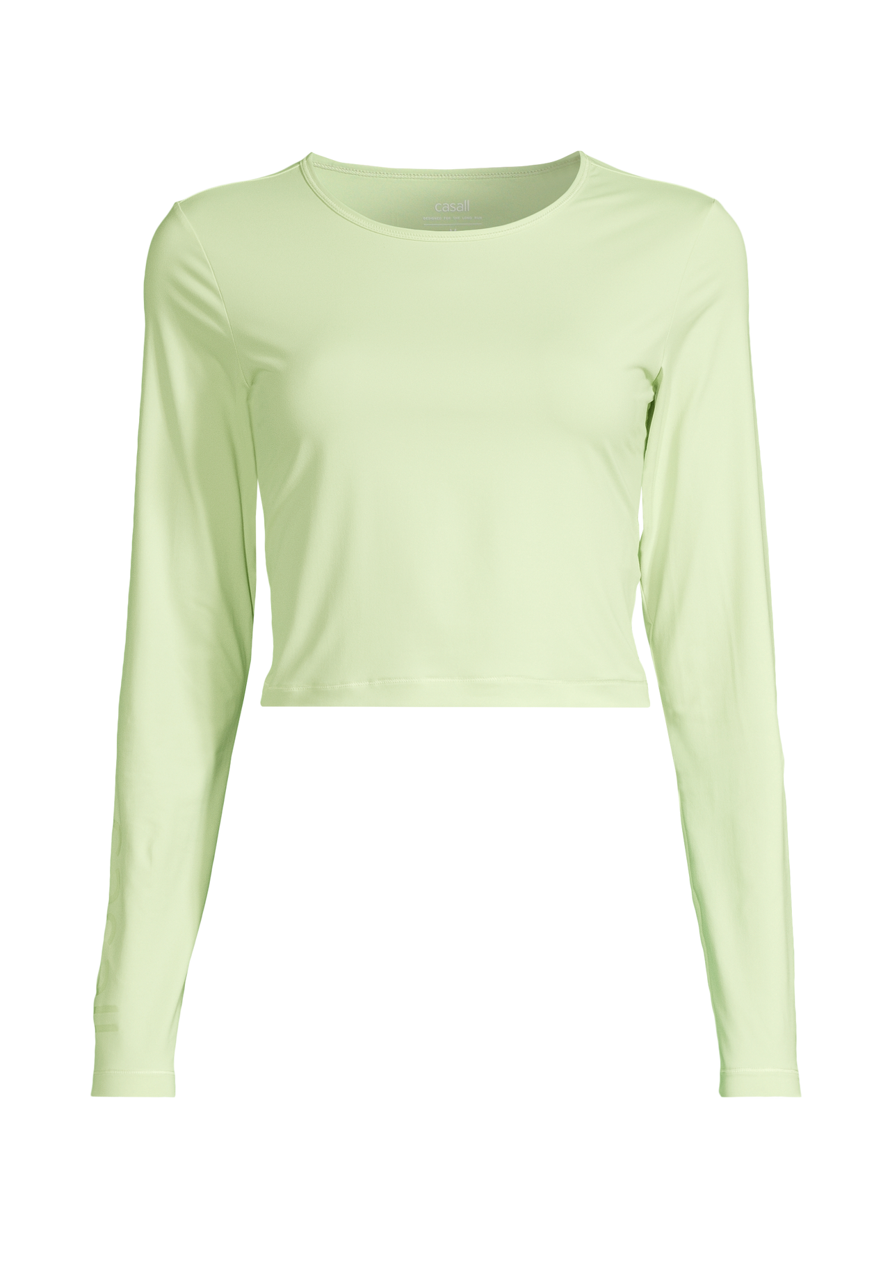 Graphic Crop Long Sleeve - Cool Matcha