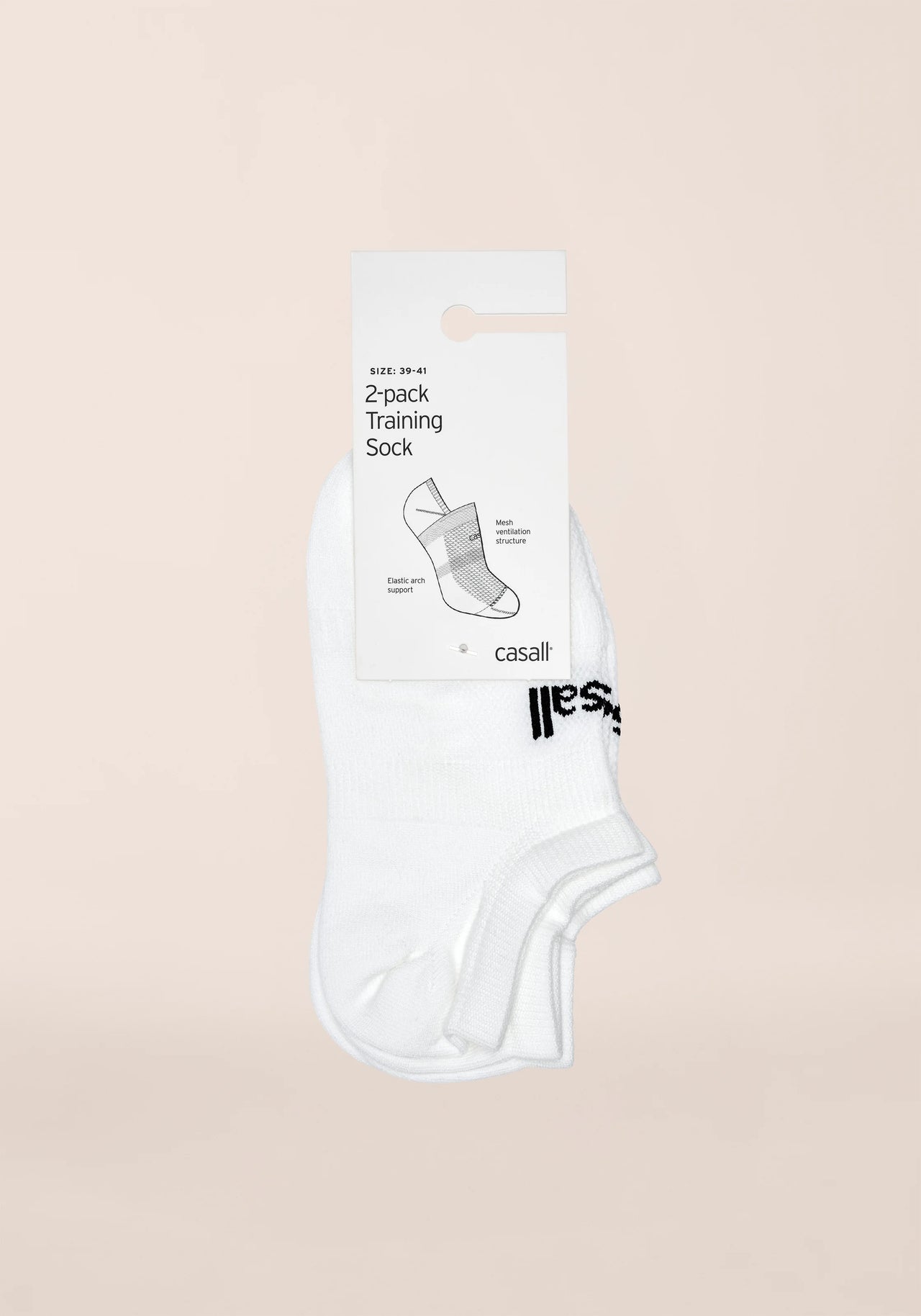 Training Sock 2-pack - White