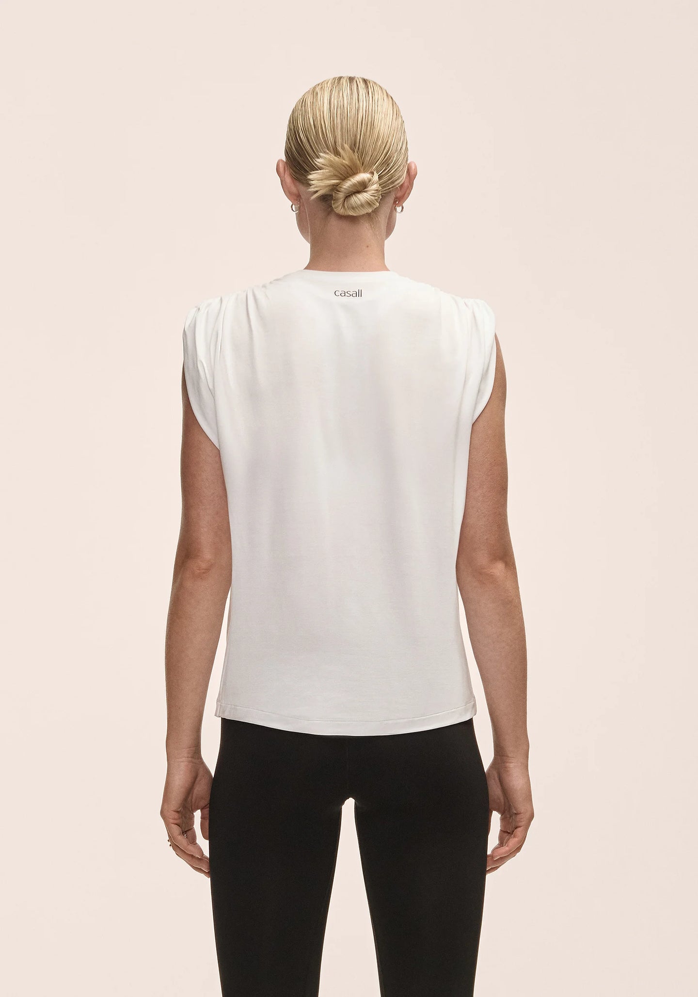 Delight Shoulder Crease Tee - White