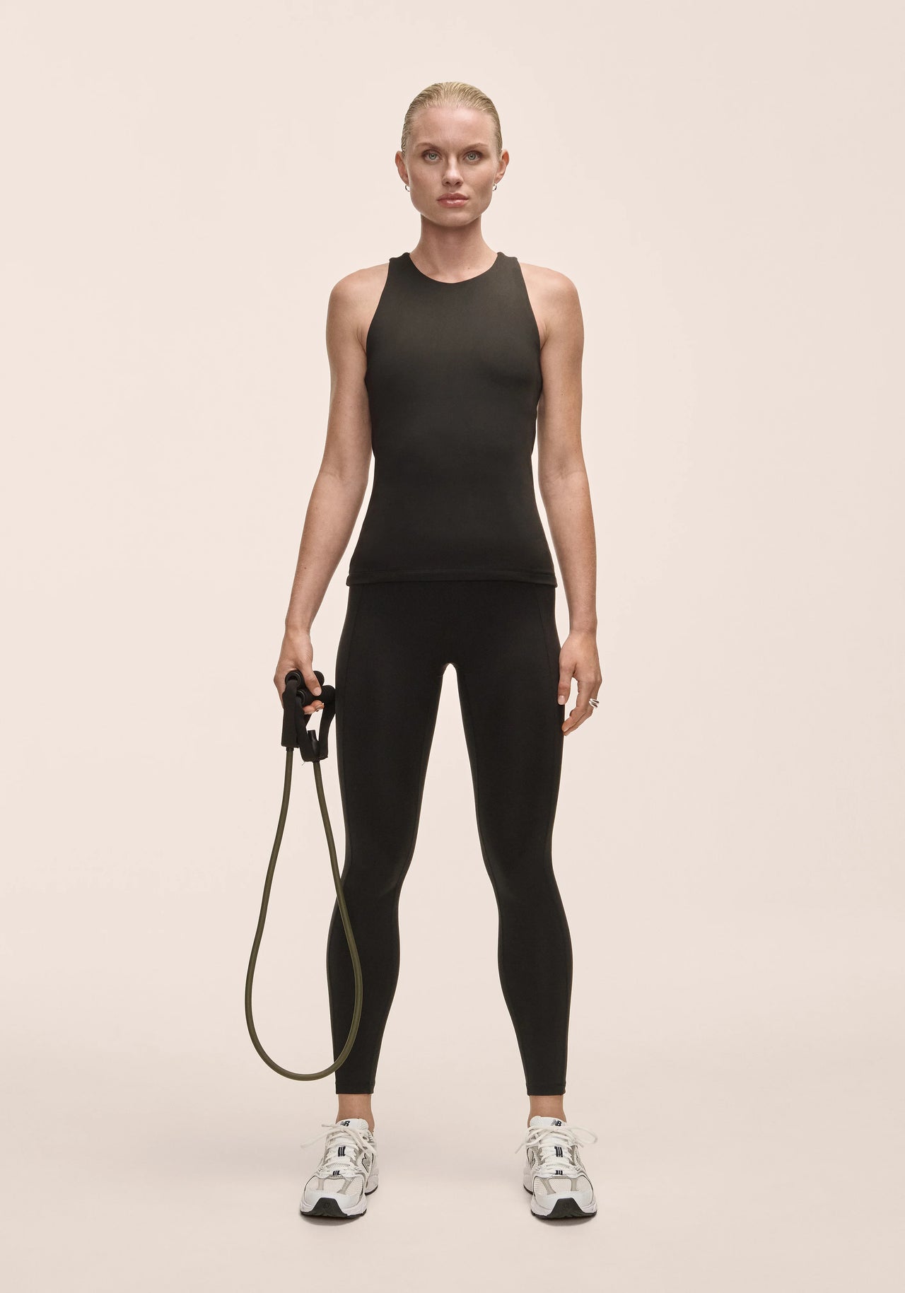 Soft Touch Built-In-Bra Tank - Black