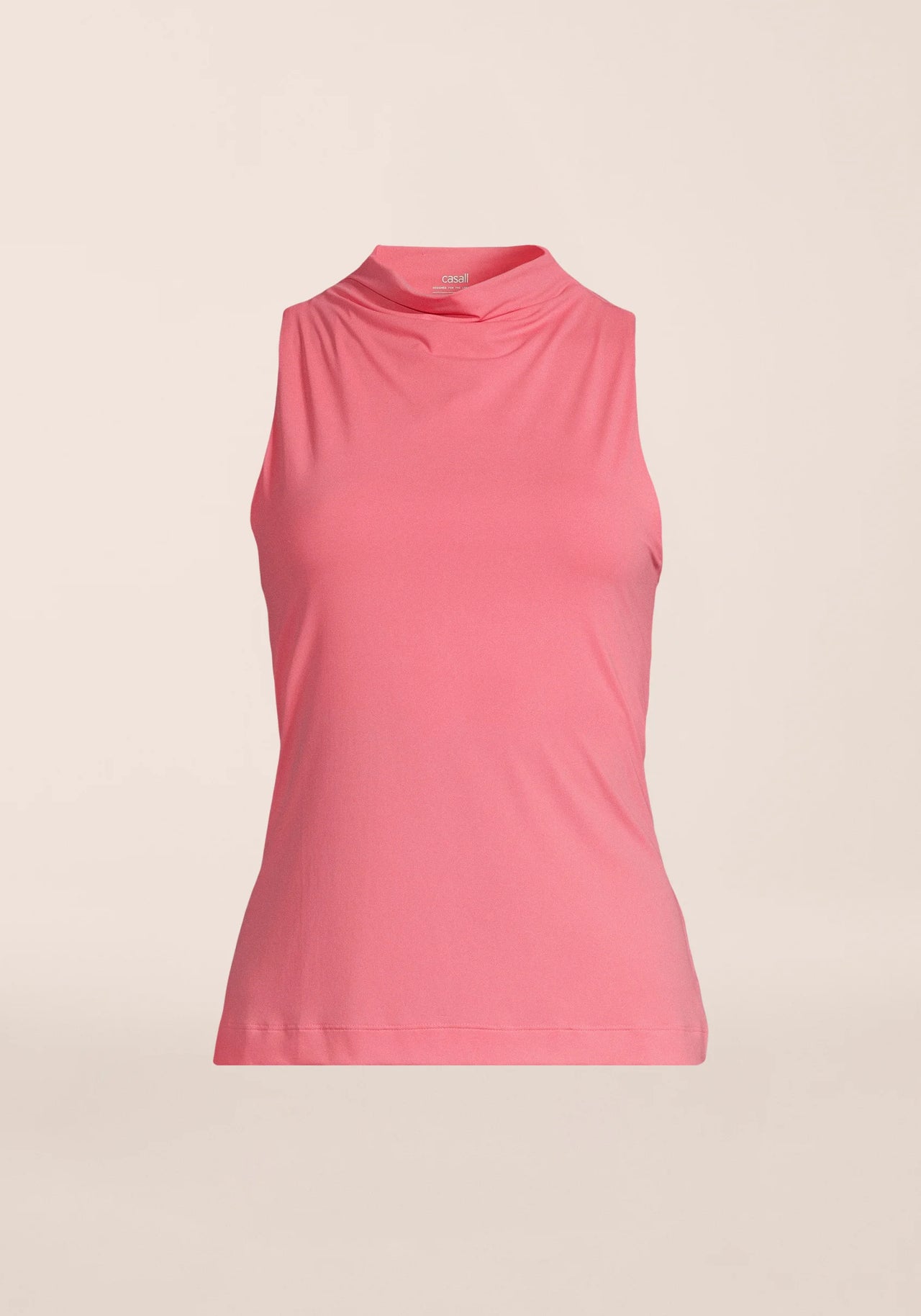 Drapy Funnel Neck Top - Soft Berry