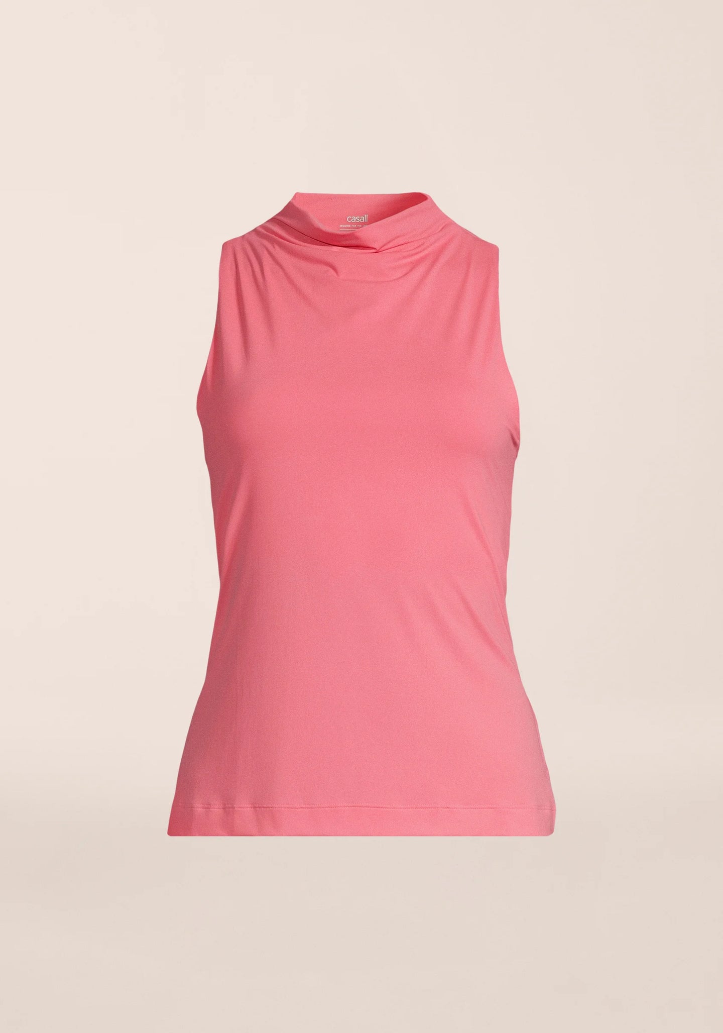 Drapy Funnel Neck Top - Soft Berry