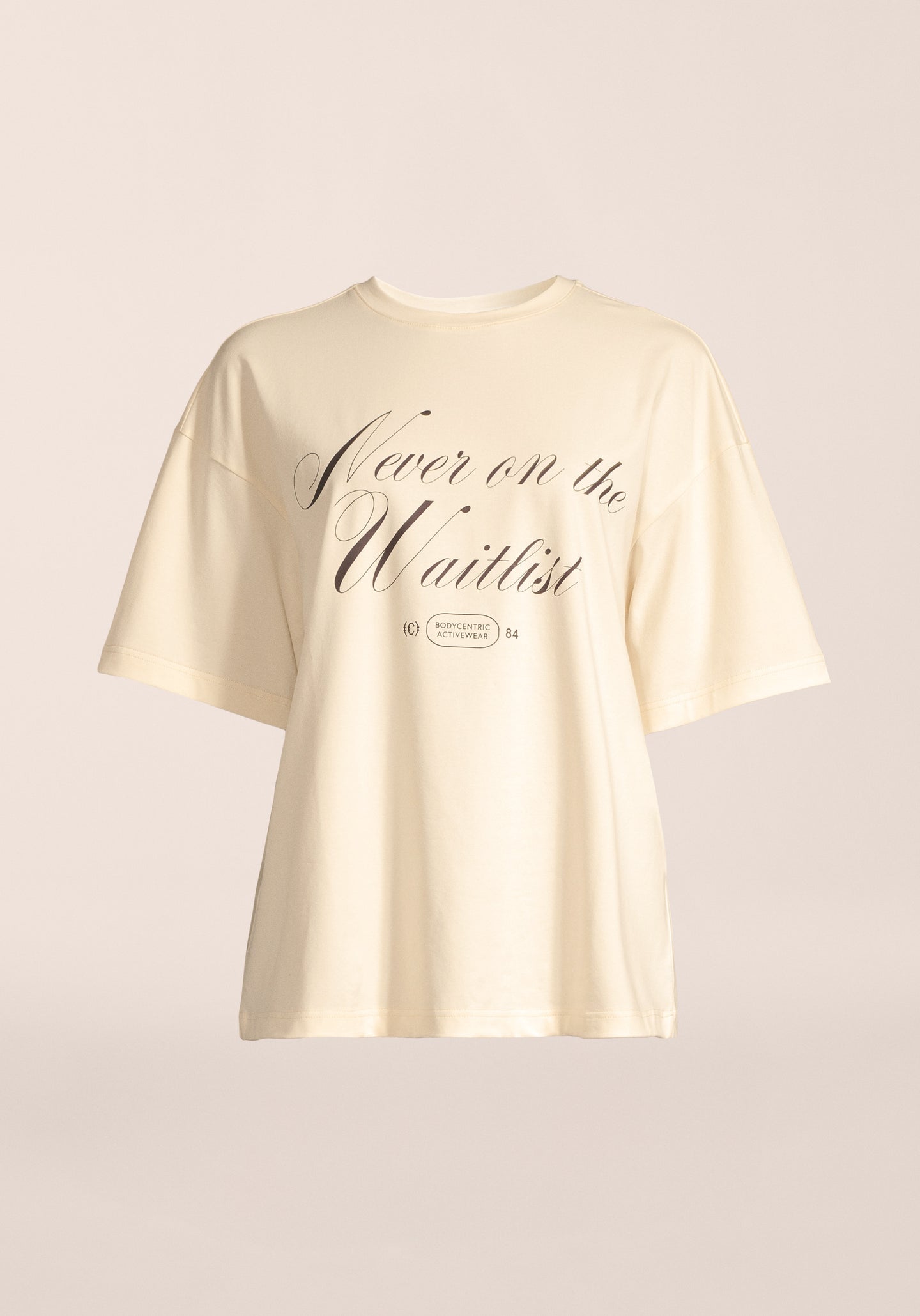 Oversized Cotton Tee - Cream