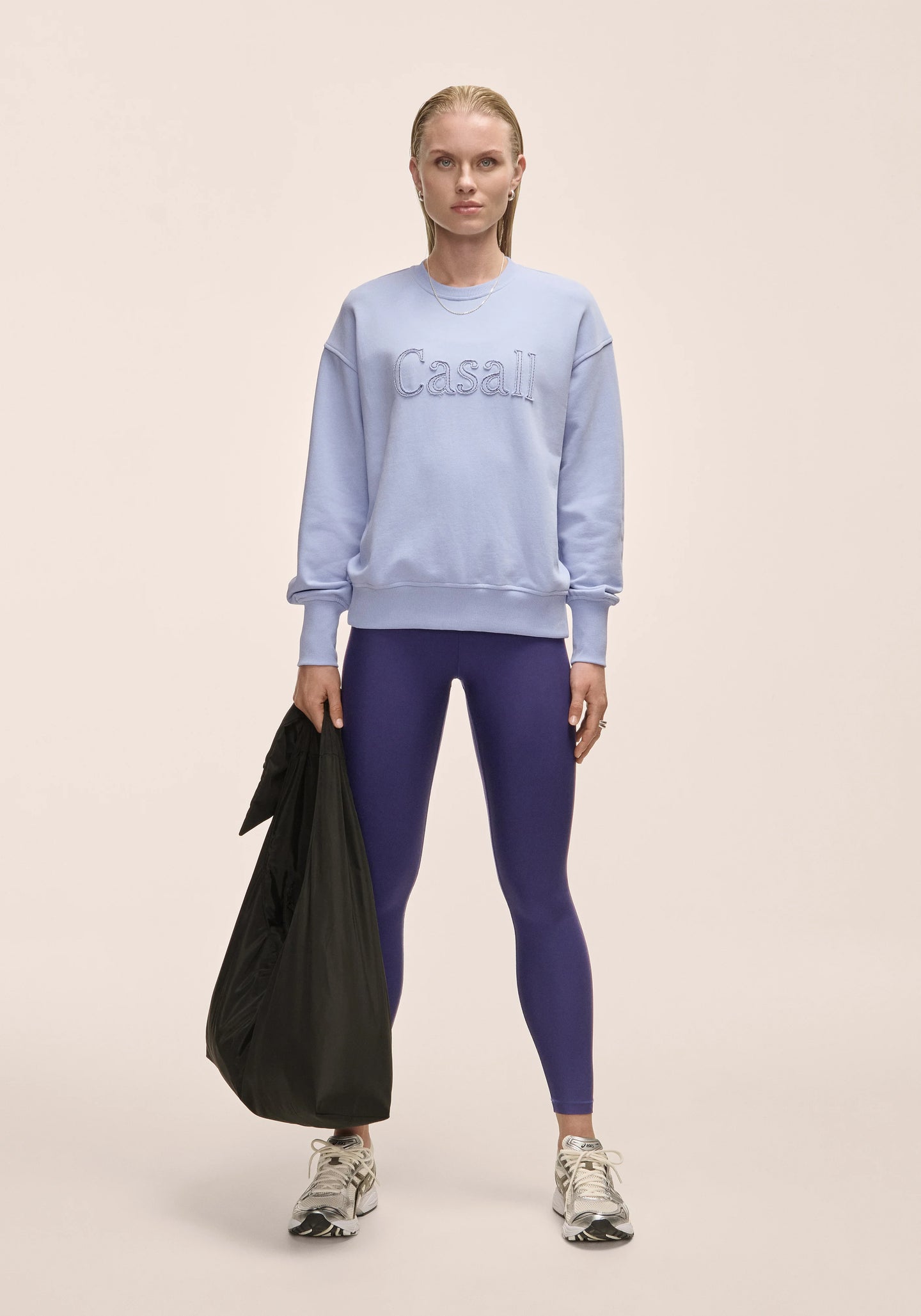 Terry Spring Graphic Crew - Blueberry Mist