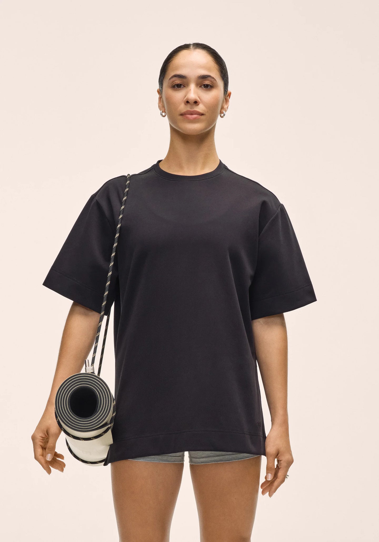 Aria Oversize Tee Black
