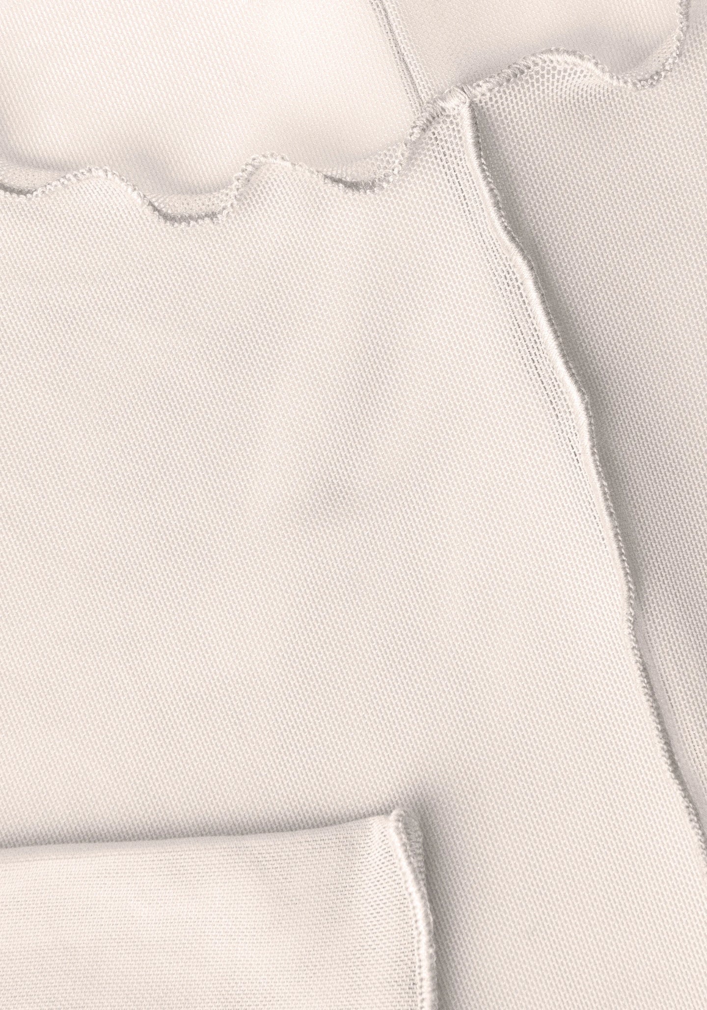 Seam Detail Mesh Tee - White