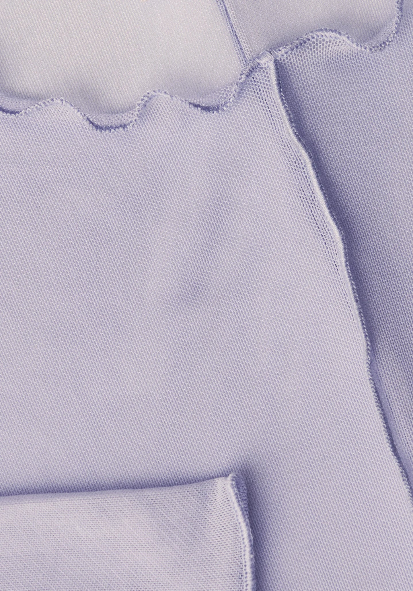 Seam Detail Mesh Tee - Blueberry Mist