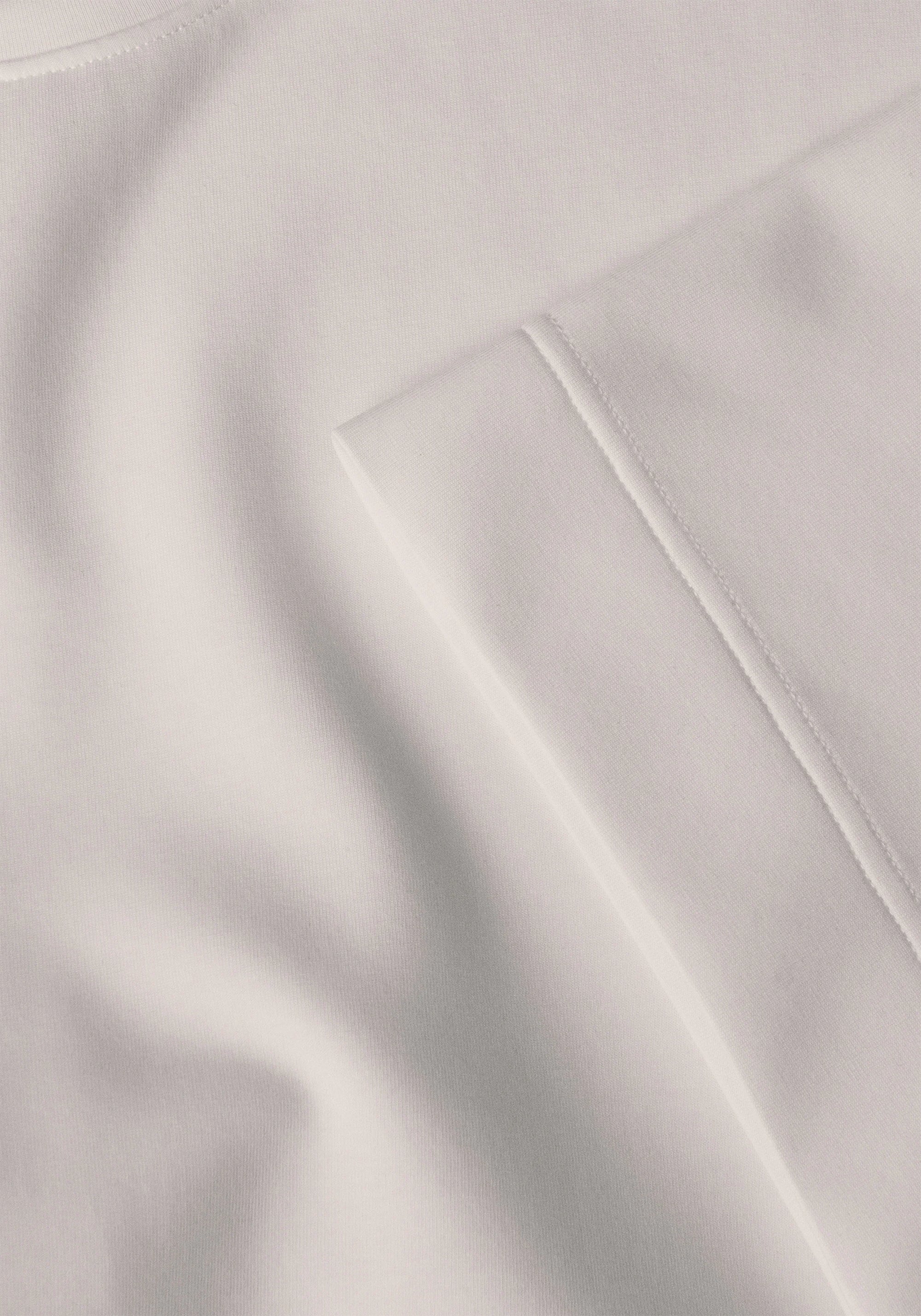 Aria Cropped Boatneck - White