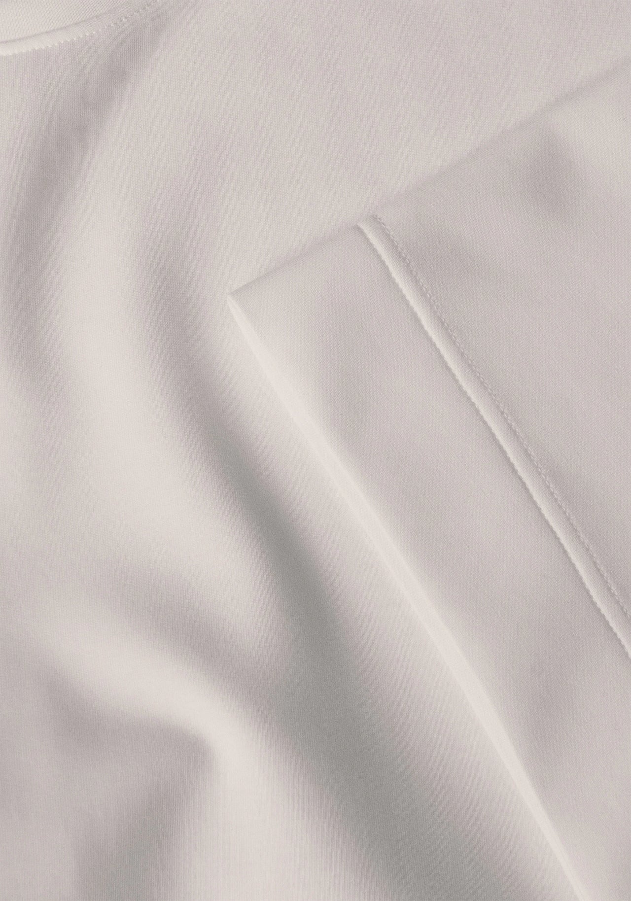 Aria Cropped Boatneck - White