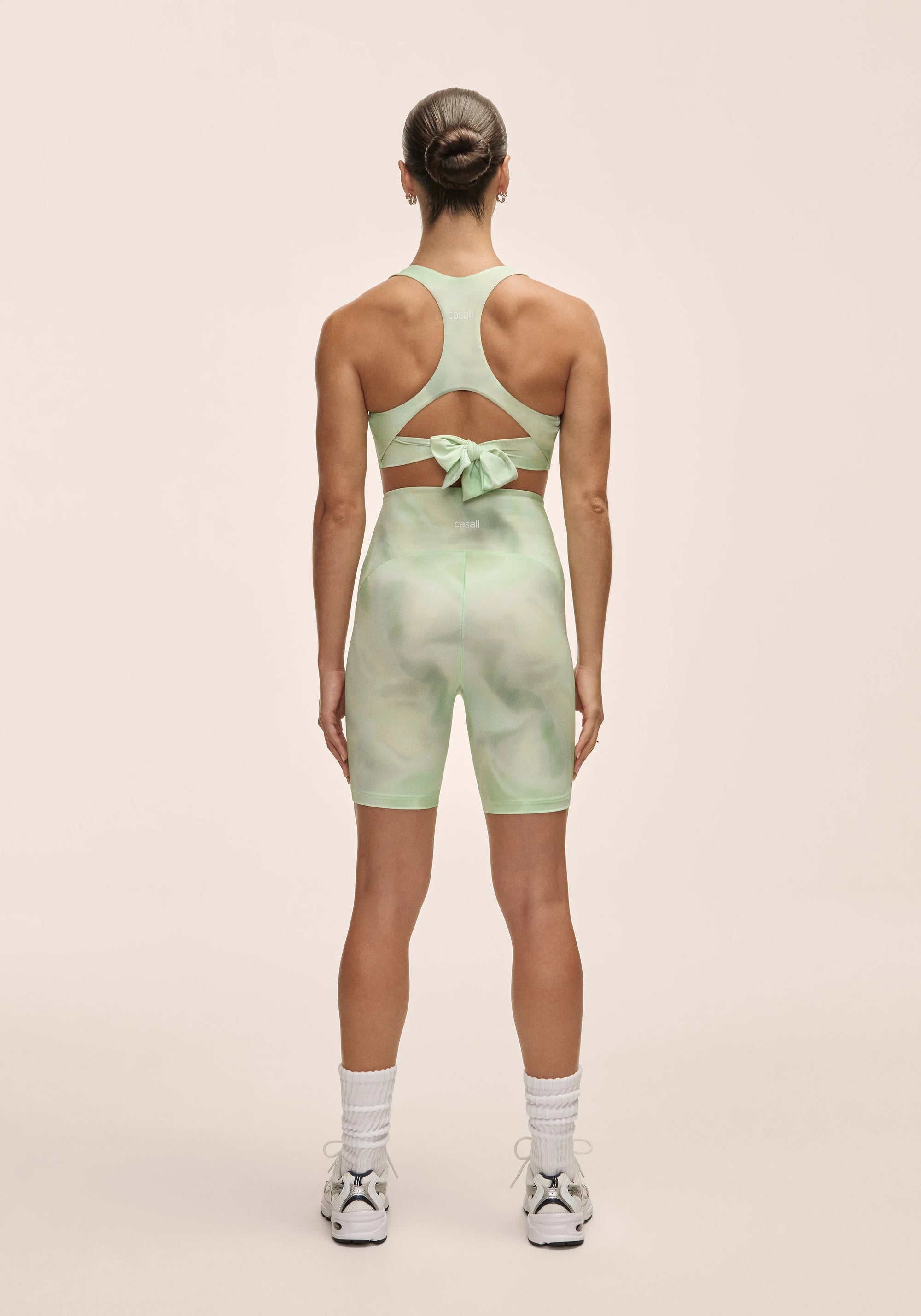 High Waist Bike Shorts - Illusion Green