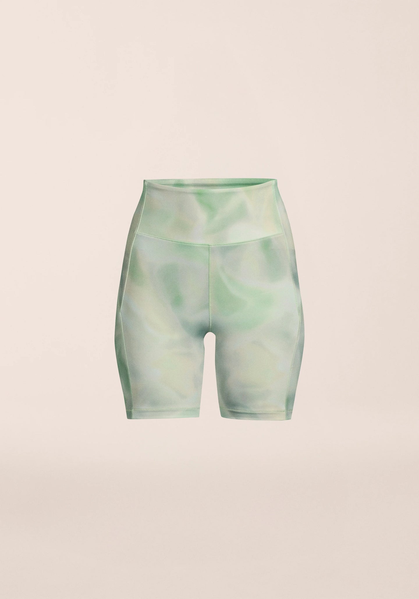 High Waist Bike Shorts - Illusion Green