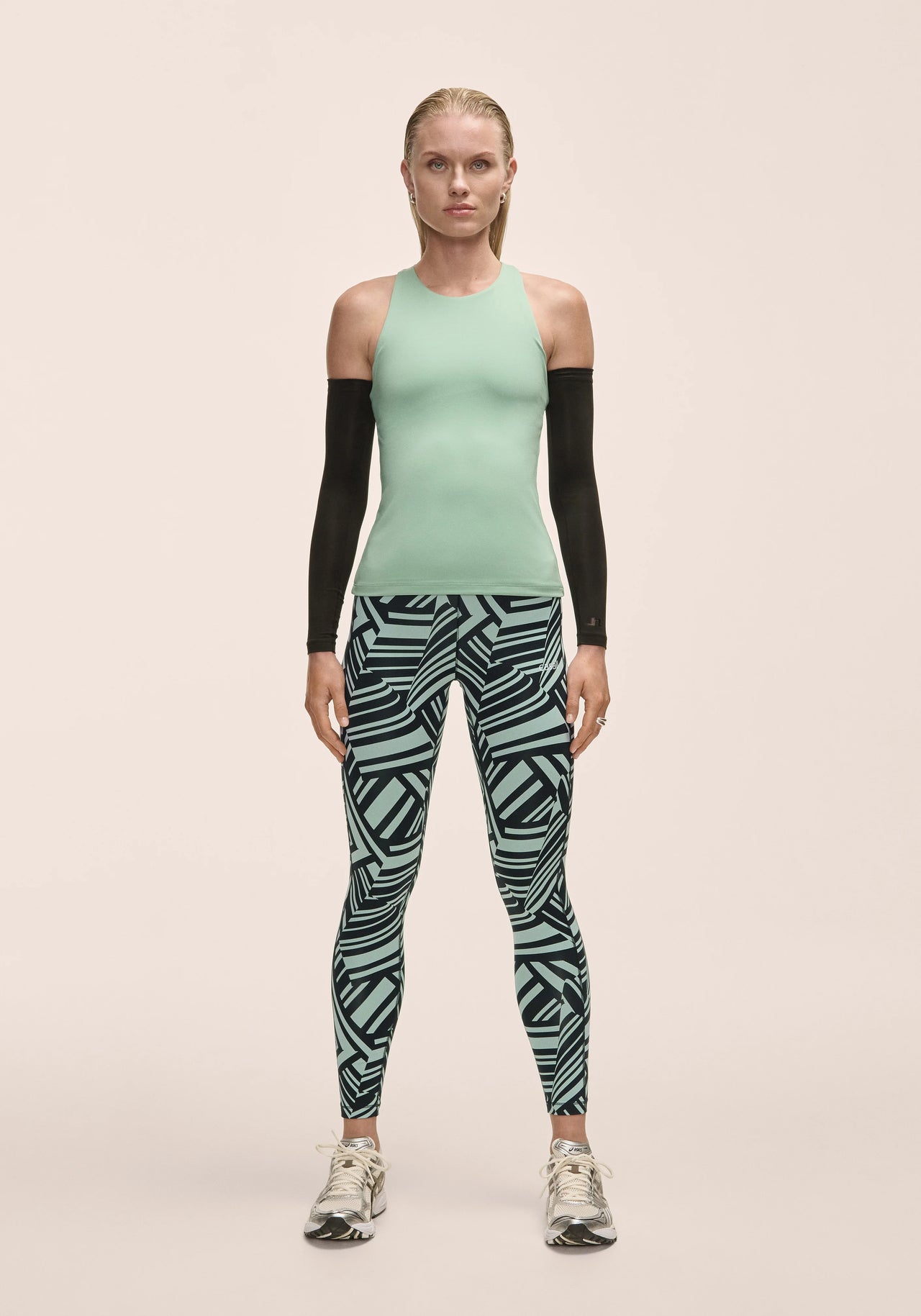 Essential Printed Tights - Vivid Green