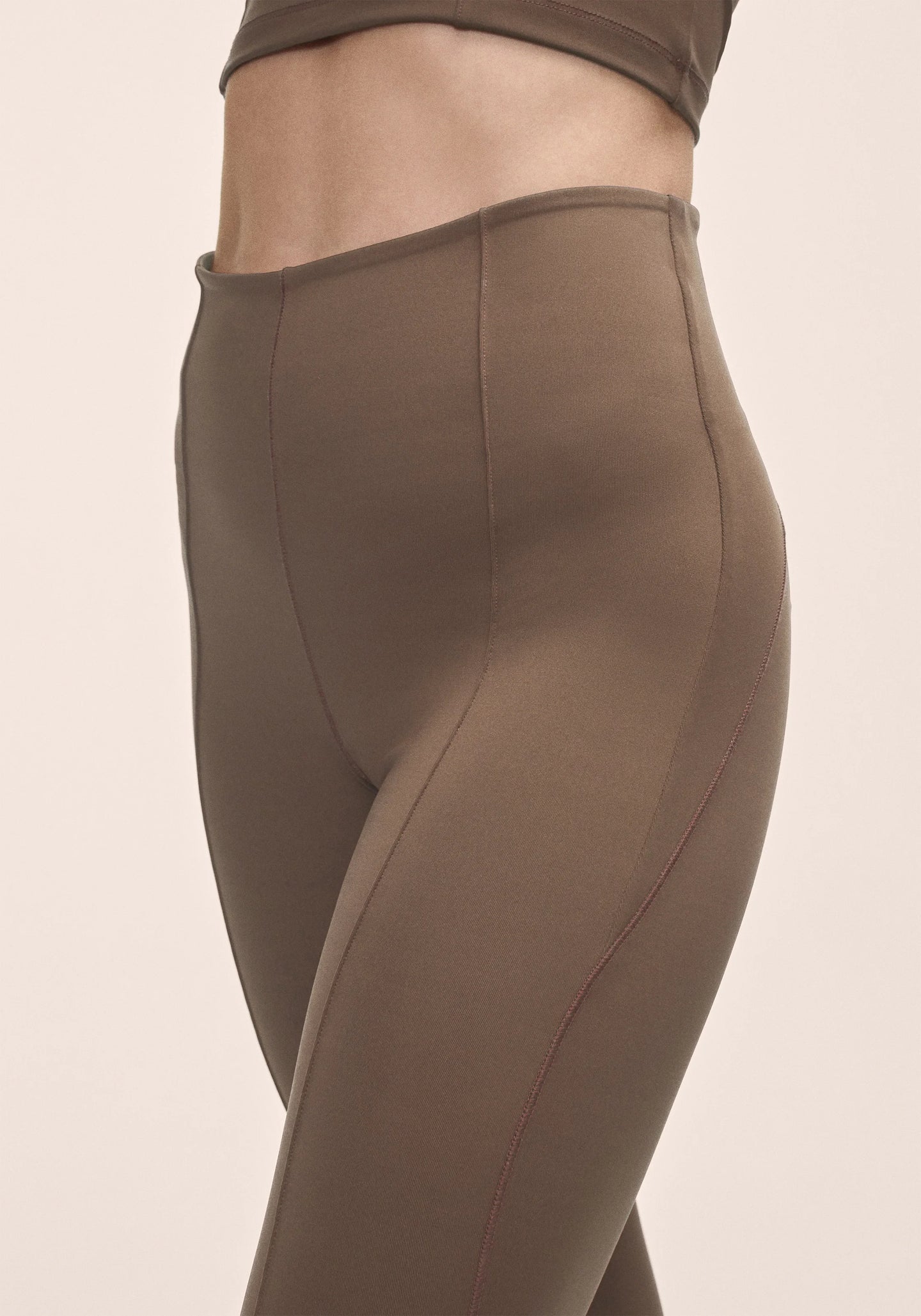 Edge High Waist Tights - Khaki