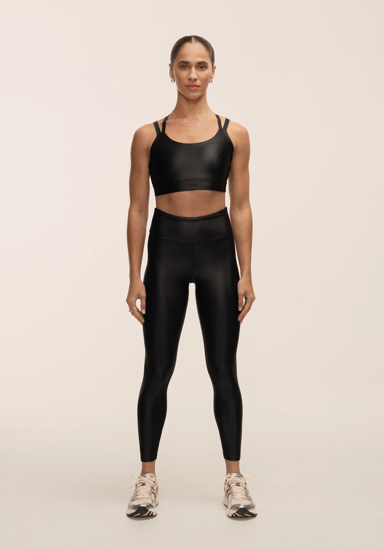 Glitz High Waist Tights - Black