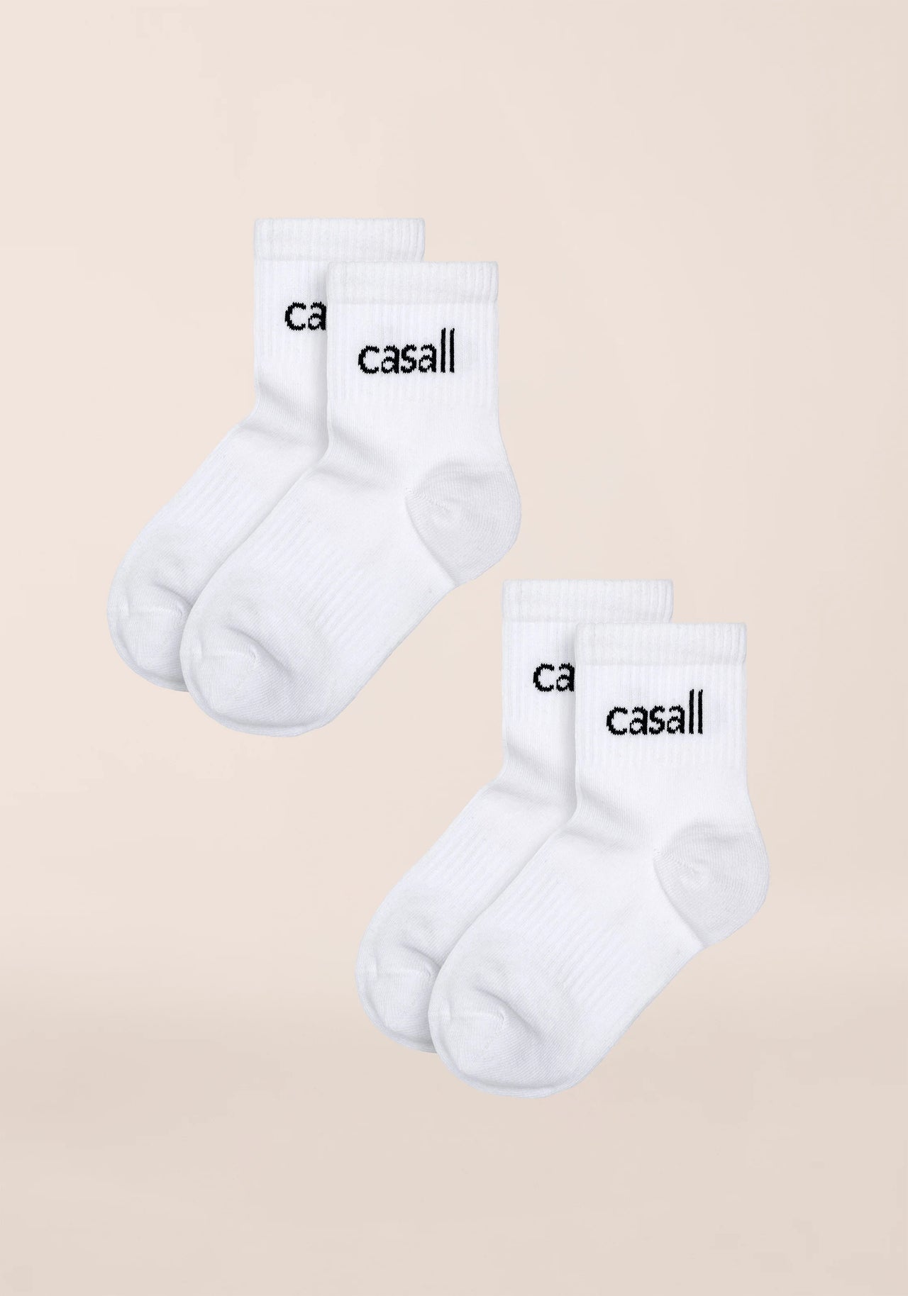 Low-Cut Tube Sock 2-pack - White