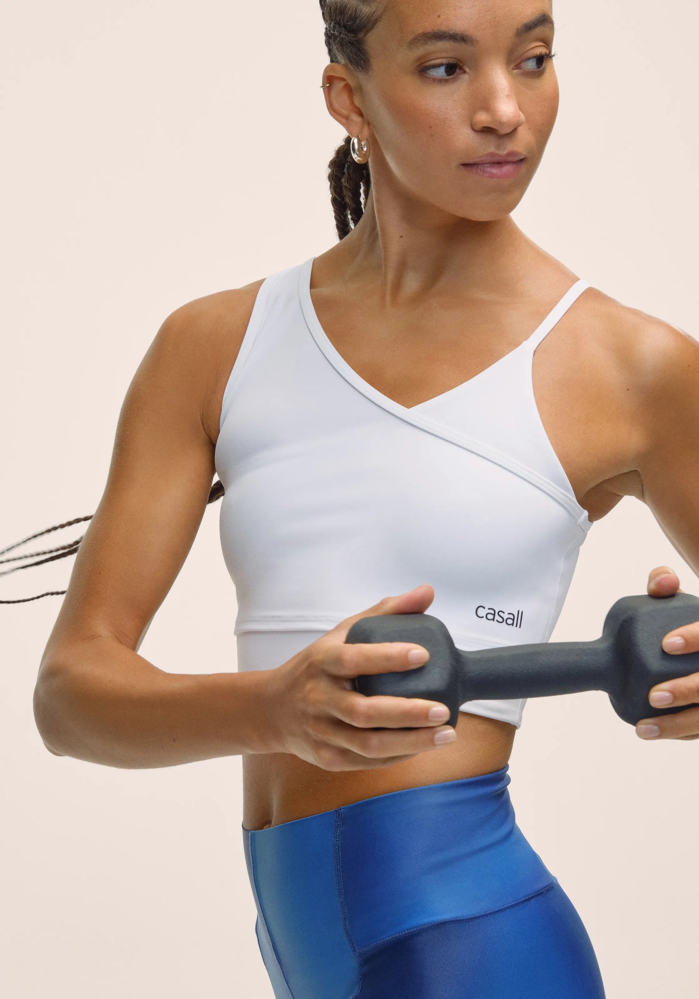 Asymmetry Sports Top - White