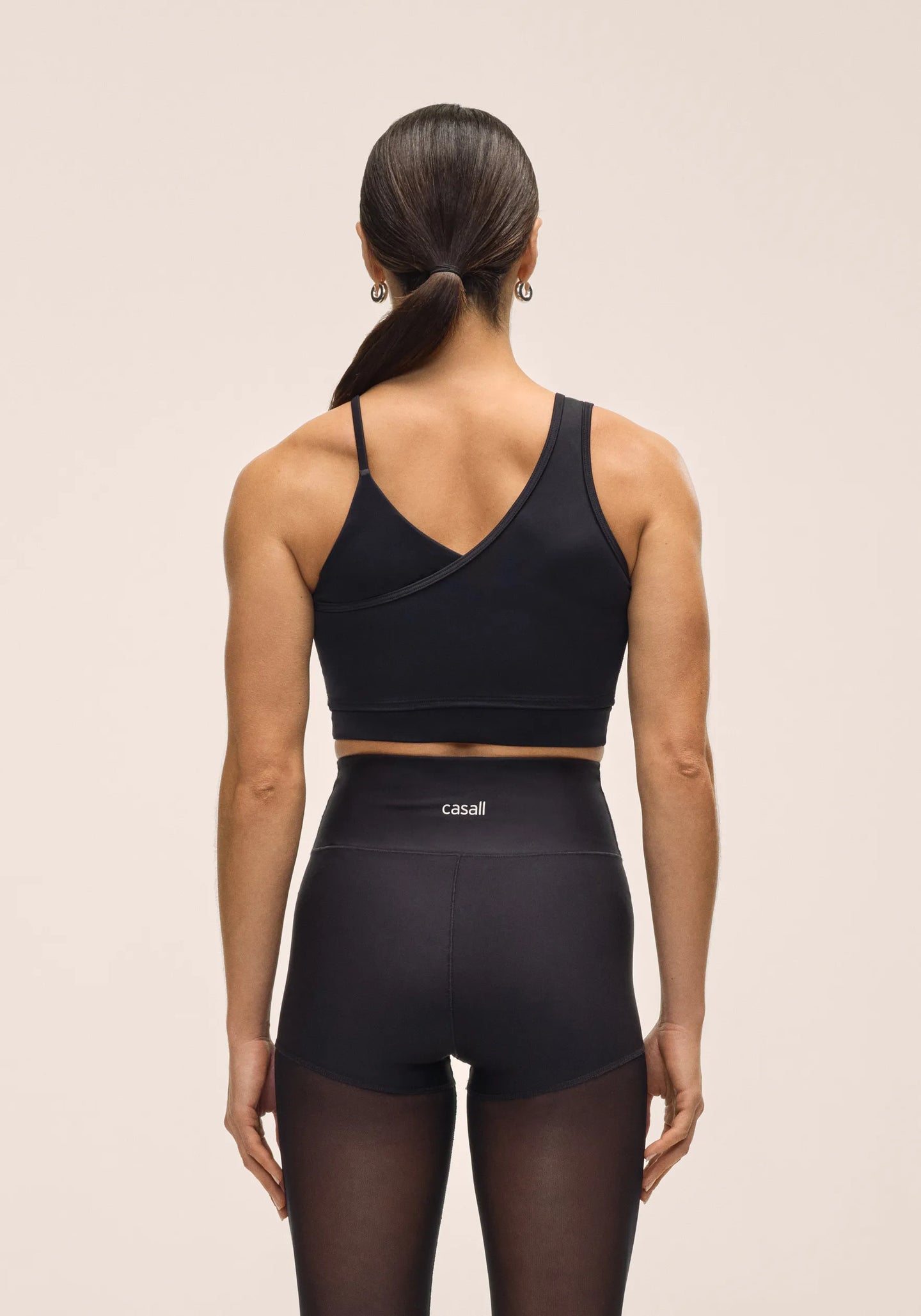 Asymmetry Sports Top - Black